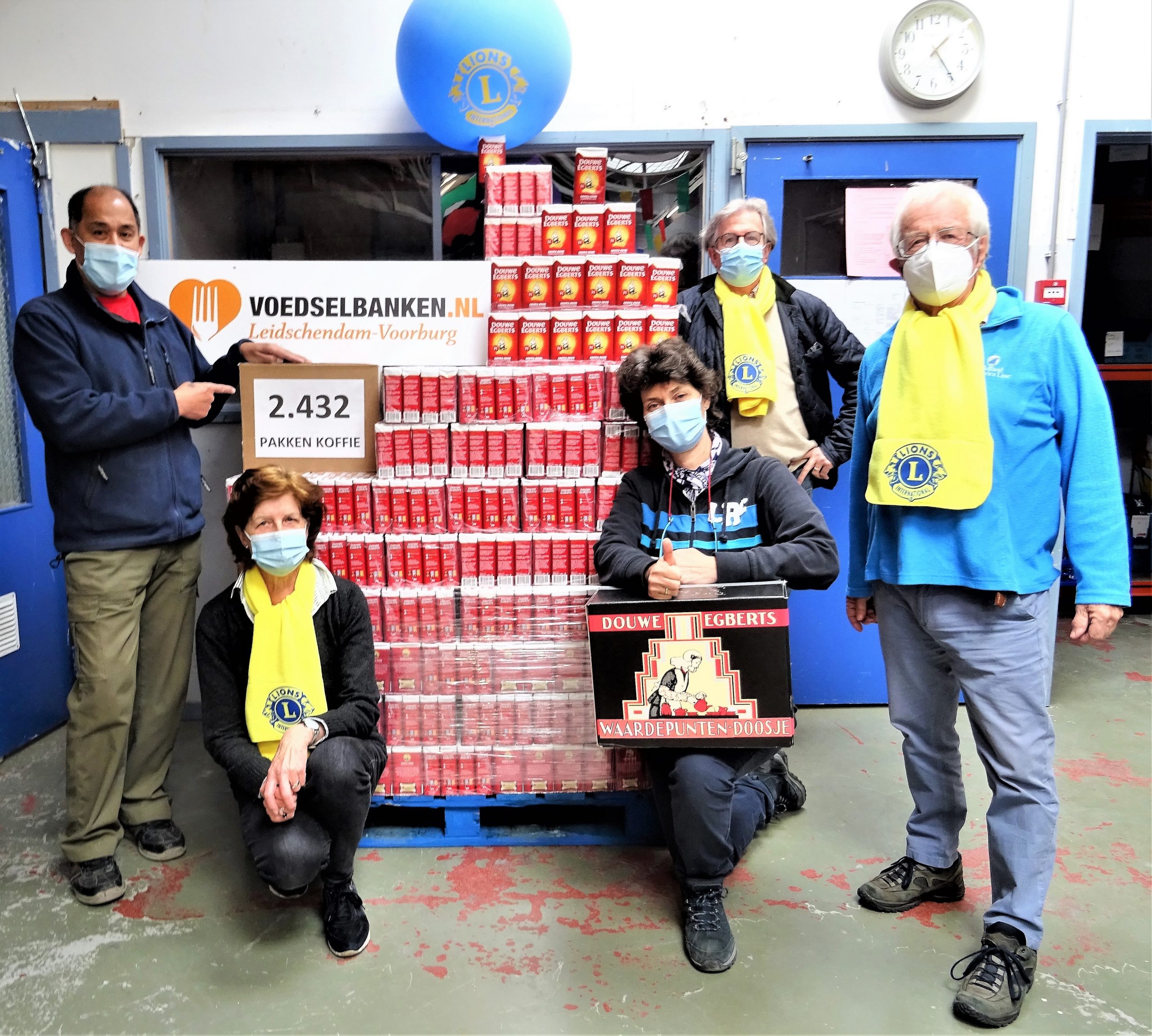 Record aantal pakken koffie voor Voedselbank Leidschendam-Voorburg