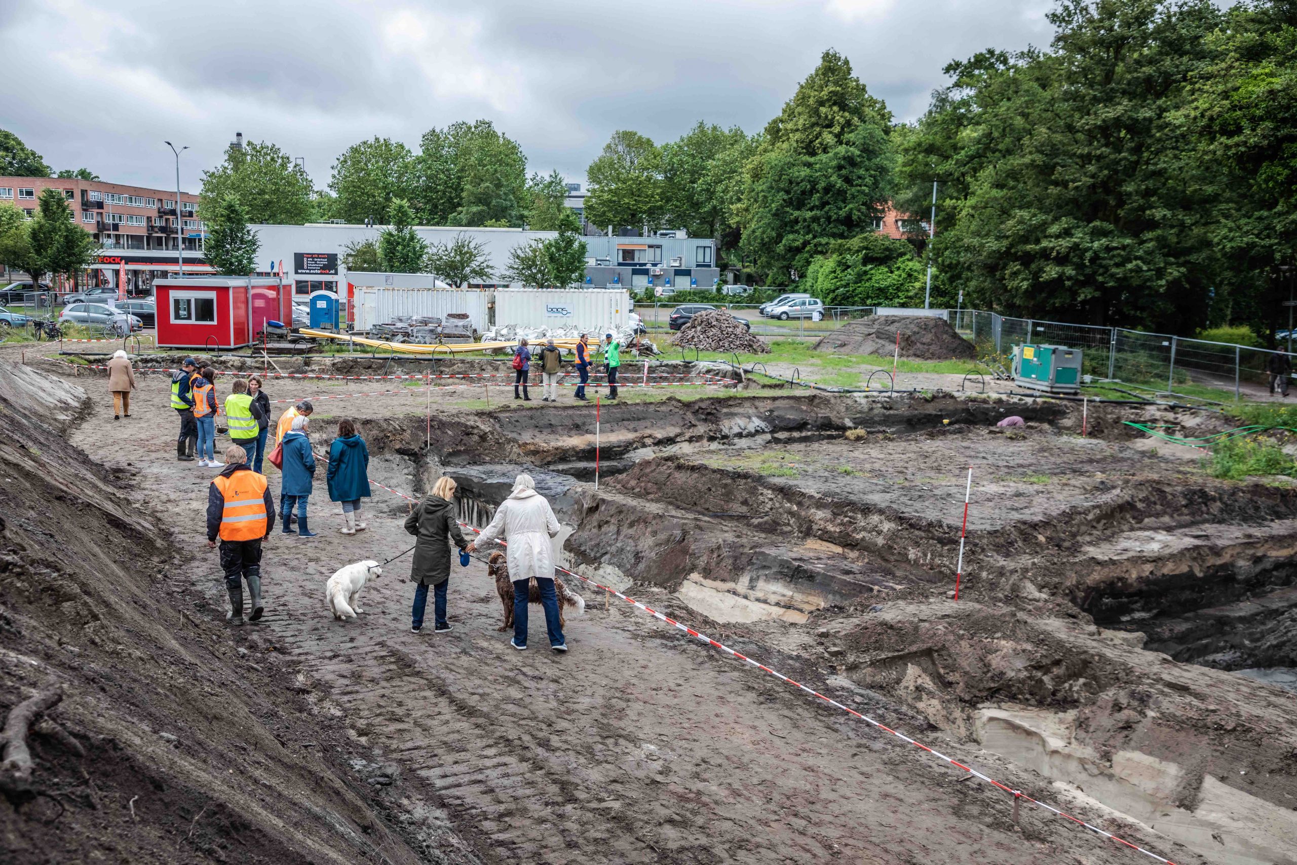Archeologische opgraving Oude Trambaan trekt veel bekijks