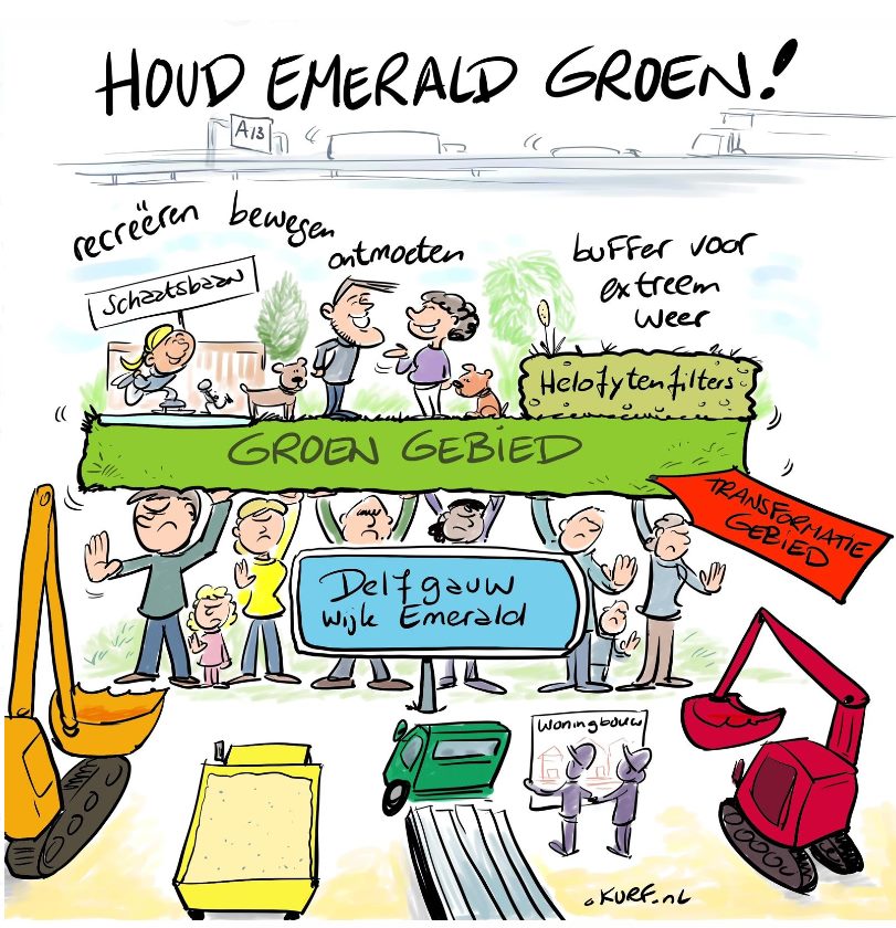 Delfgauw wil haar groenzone behouden