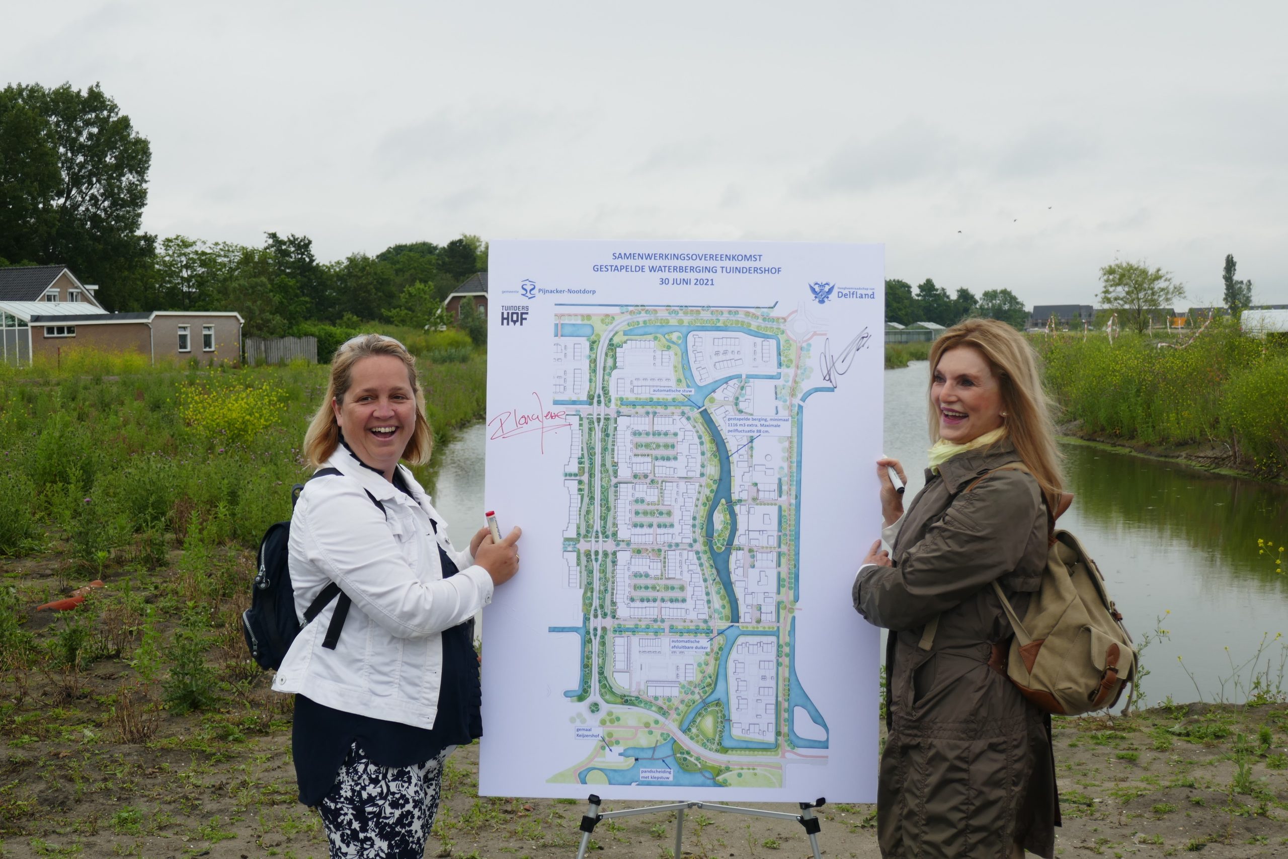 Slimme waterberging vangt regenwater op in nieuwbouwwijk Tuindershof Slimme waterberging vangt regenwater op in nieuwbouwwijk Tuindershof