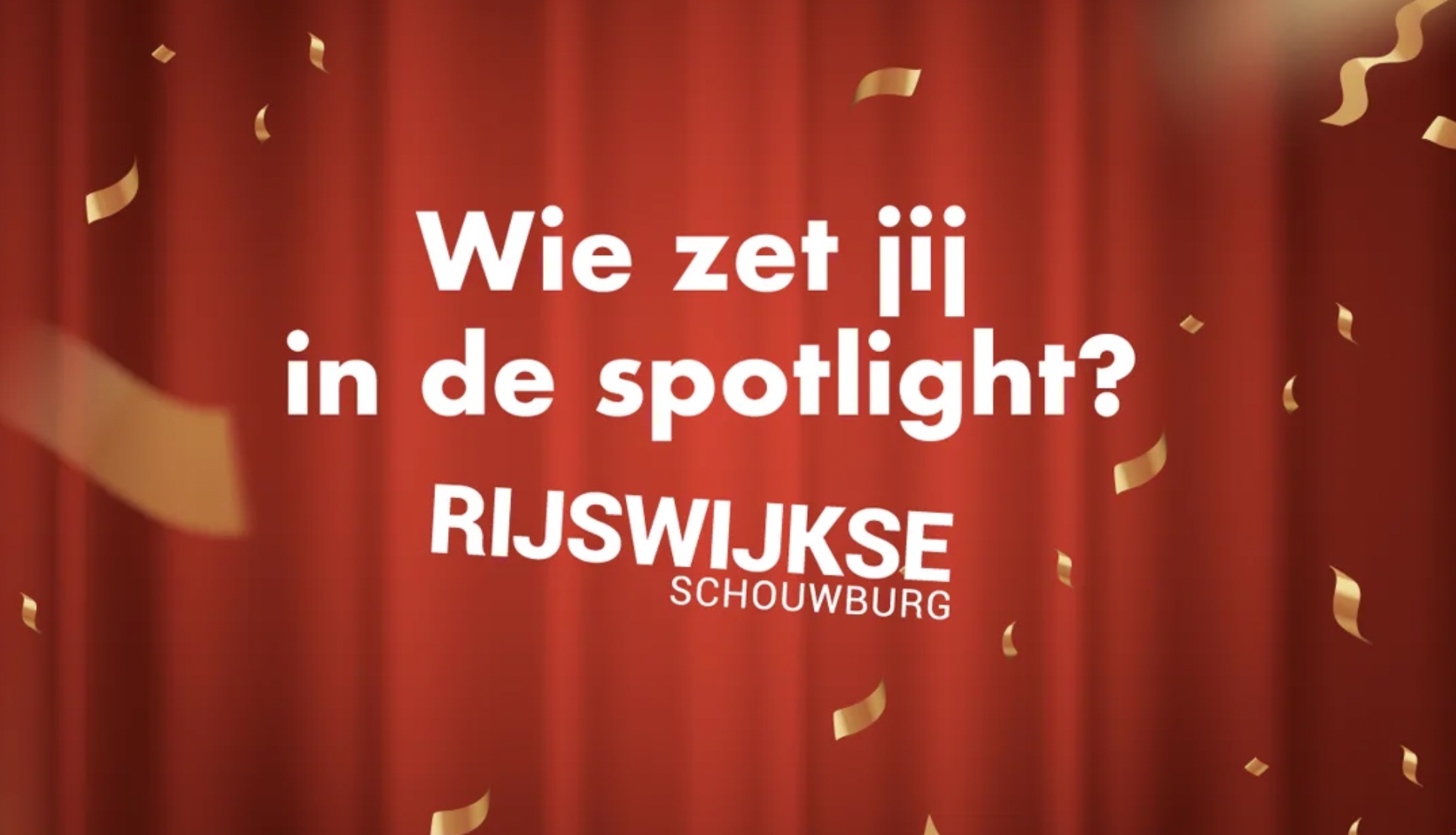 Rijswijkse Schouwburg zet inwoners in de spotlight