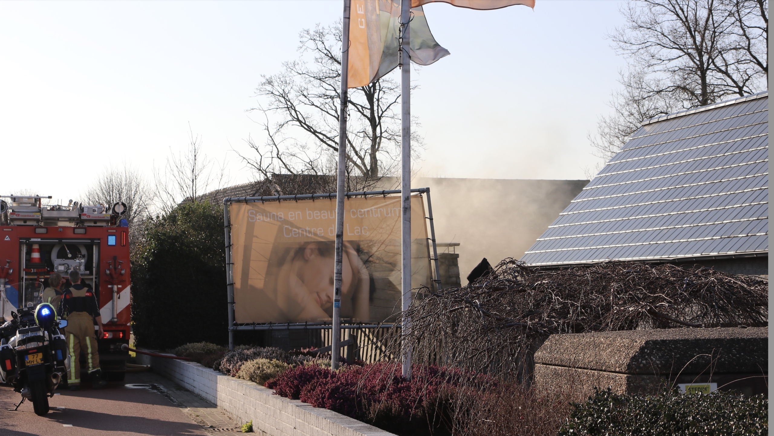 Vrijstaande sauna in brand bij Centre du Lac in Pijnacker