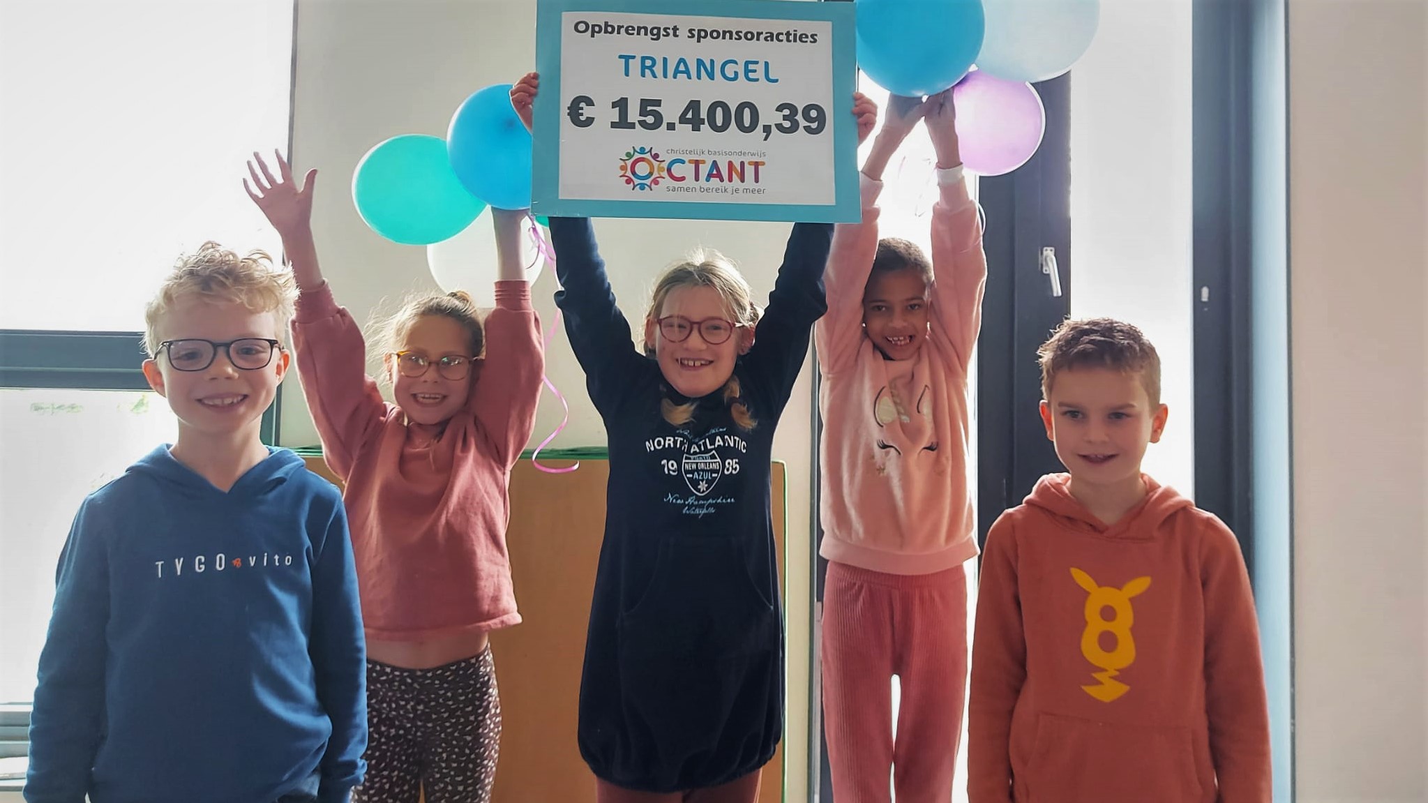 Octantschool Triangel haalt meer dan €15.000 op tijdens sponsorloop