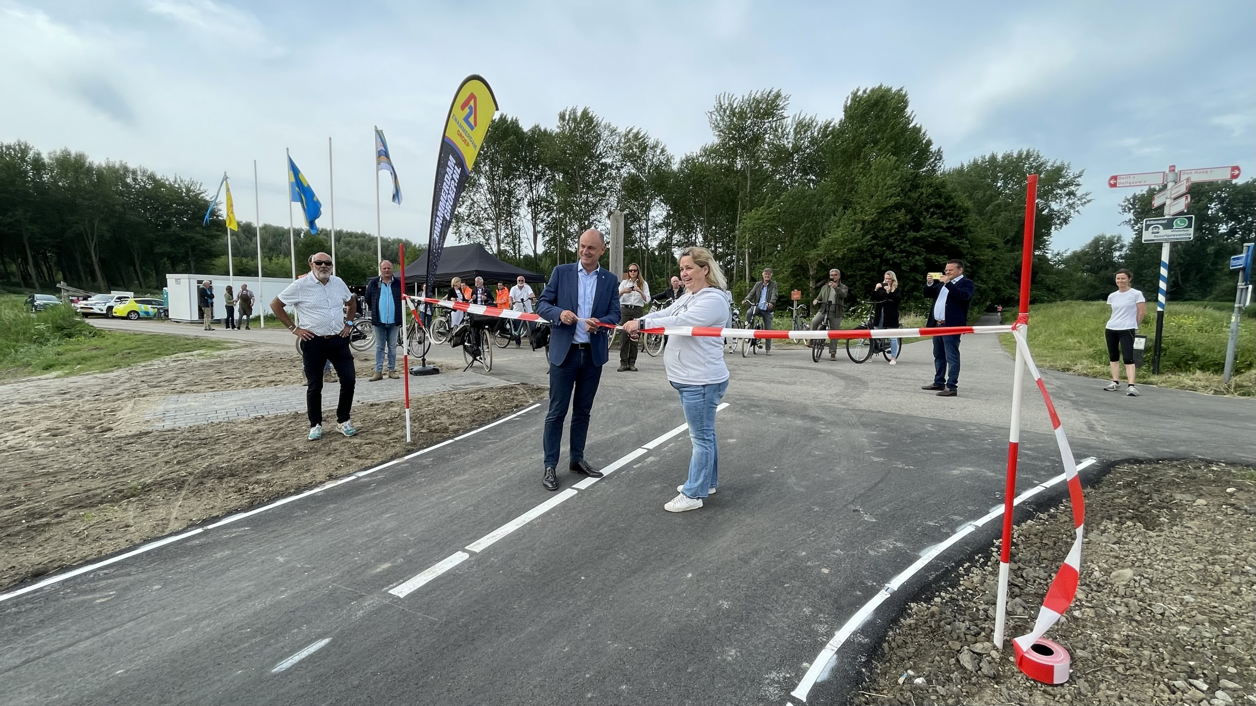 [VIDEO] Hazepad feestelijk geopend voor fietsers en wandelaars