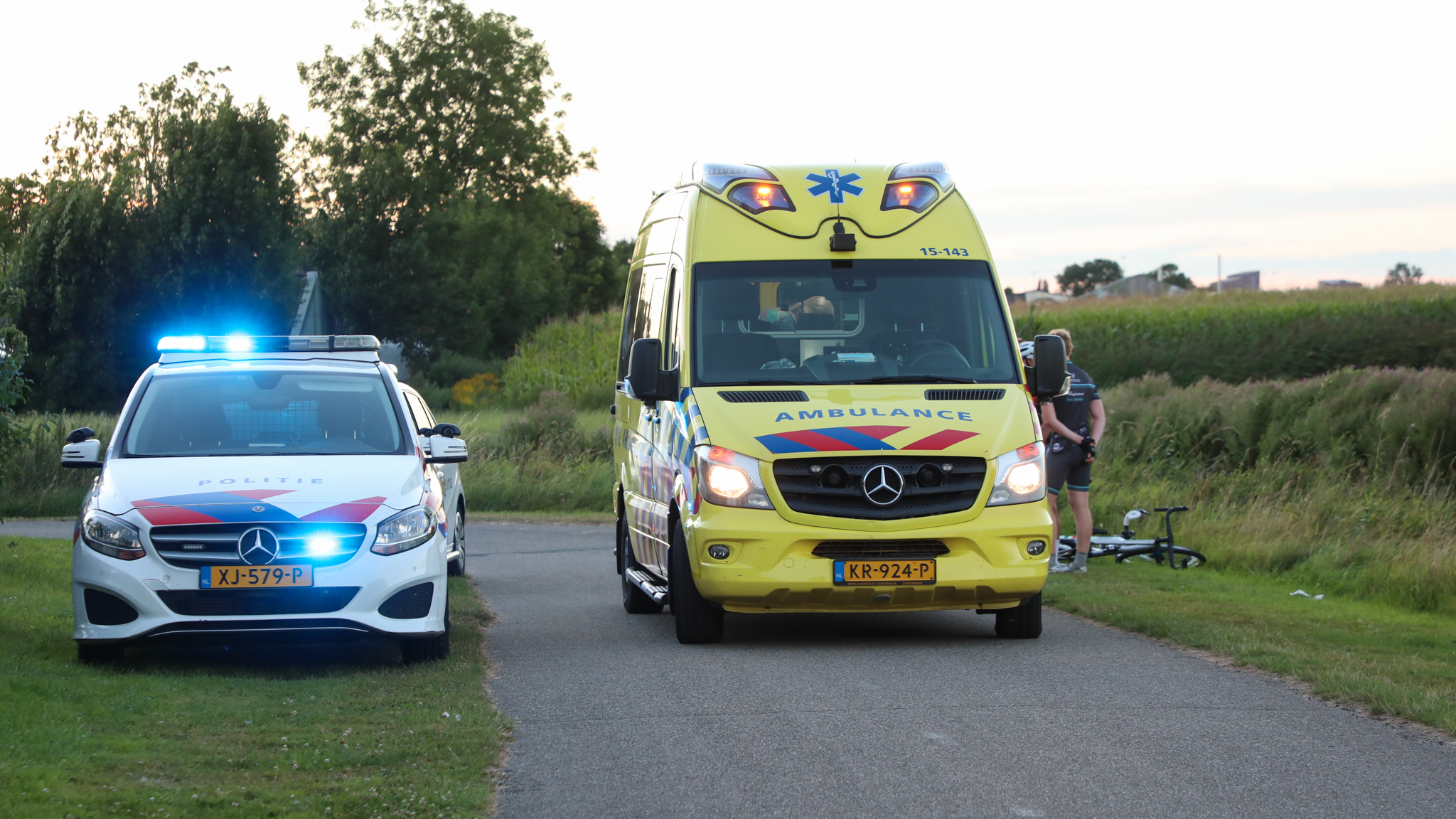 Gewonde na frontale botsing tussen fietsers op Balijpad