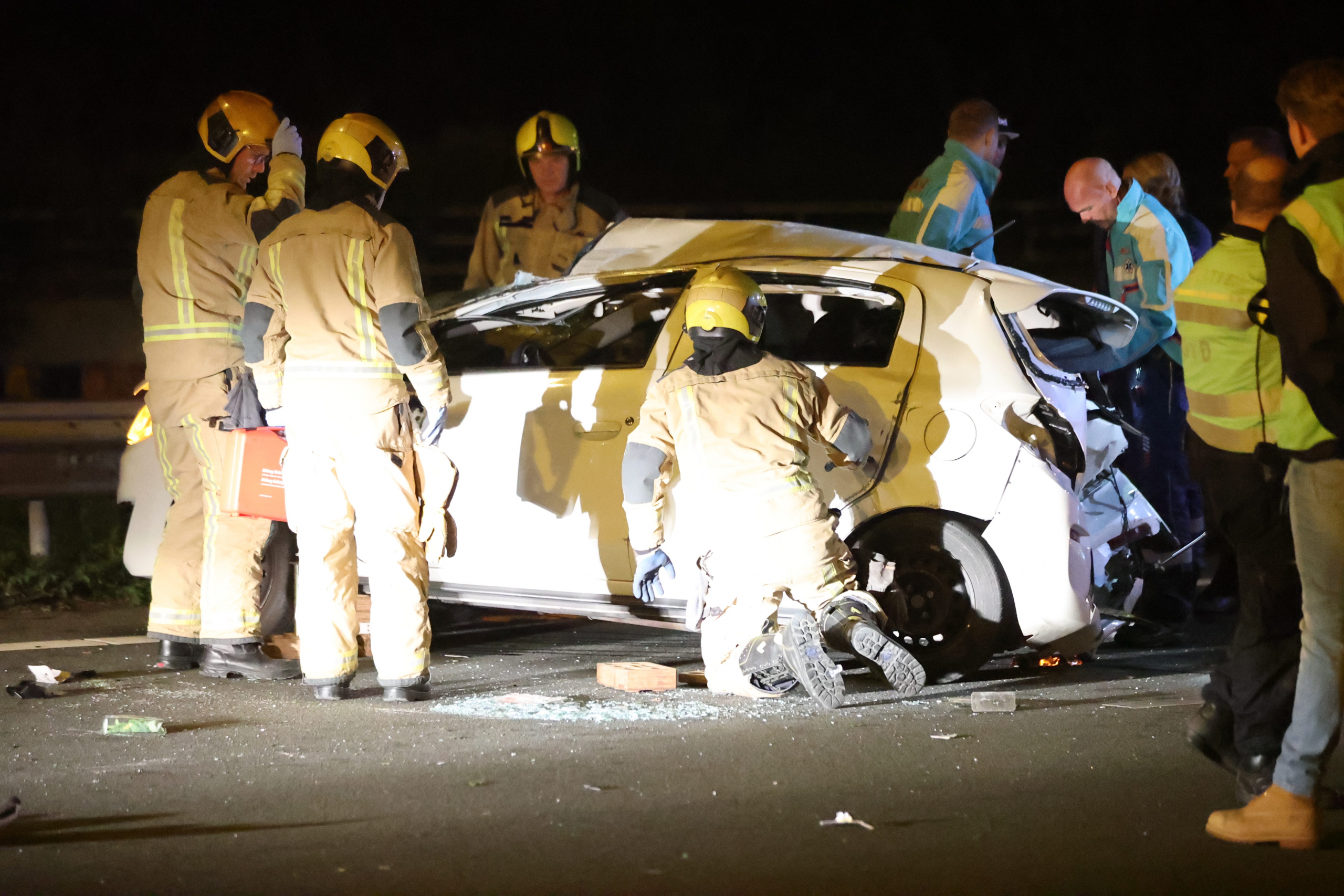 Ongeval tussen twee voertuigen op de A4 bij Rijswijk