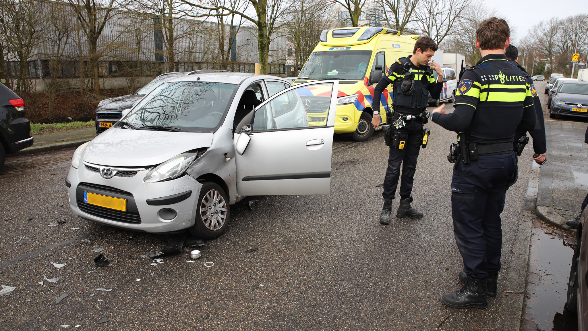 Gewonde bij verkeersongeval op Einsteinlaan