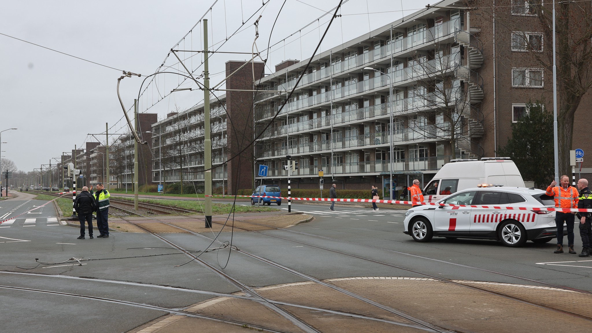 Tramlijnen in Leidschendam-Voorburg gestremd na kapotgereden bovenleiding