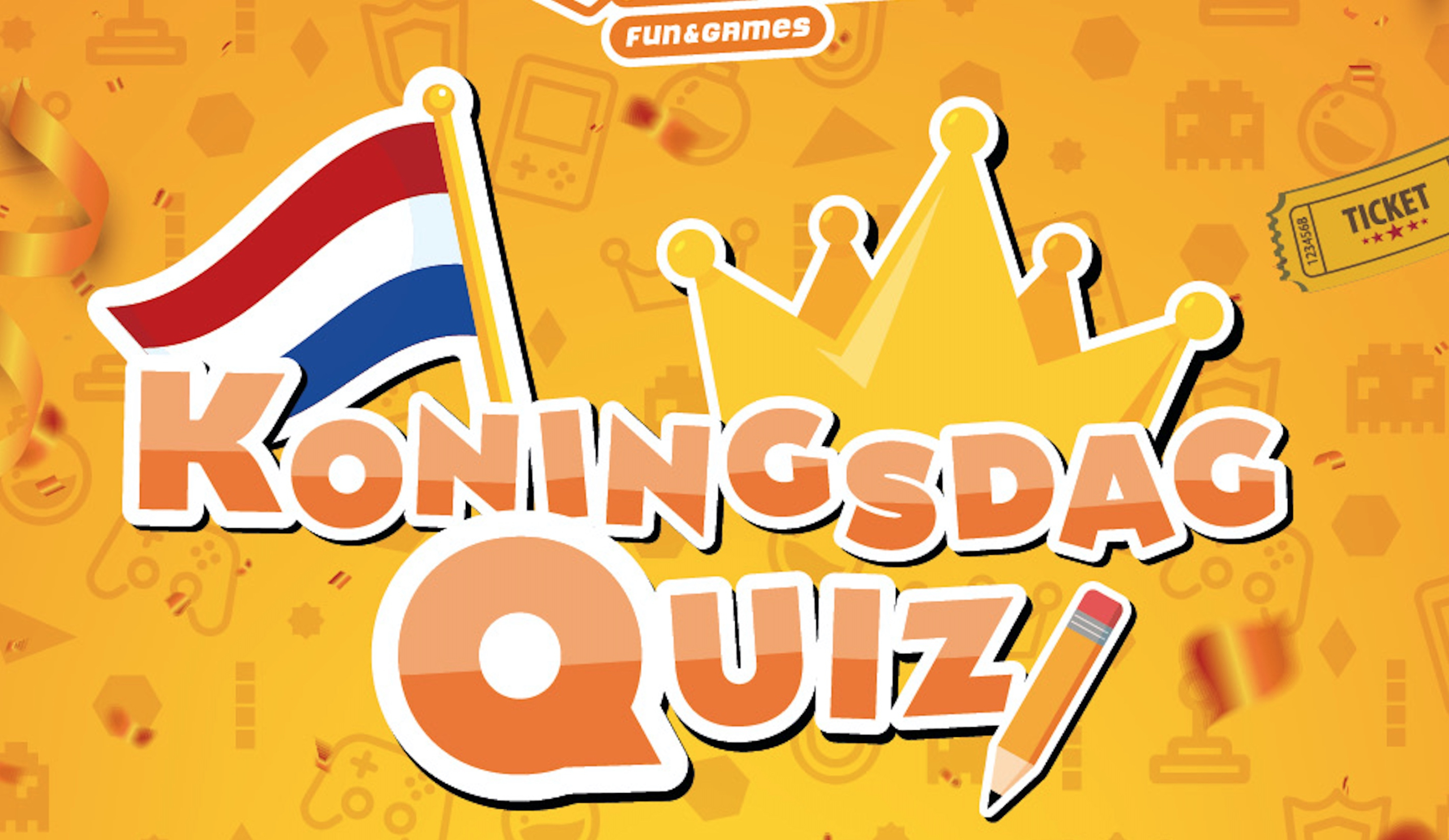 Win 100 euro speeltegoed bij Sir Winston Fun & Games tijdens Koningsdag