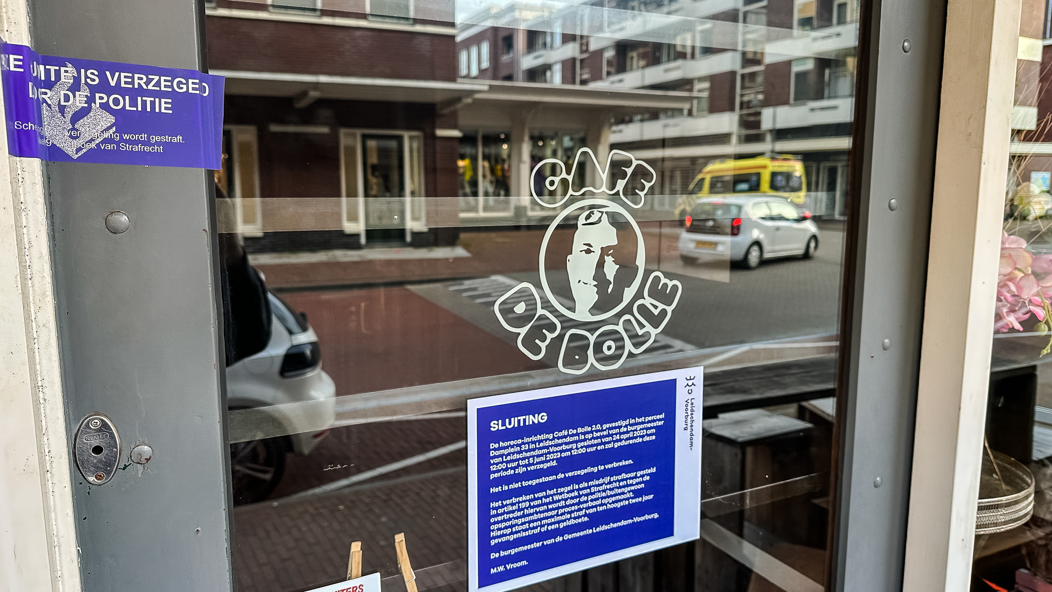 Café De Bolle 2.0 op last van burgemeester gesloten