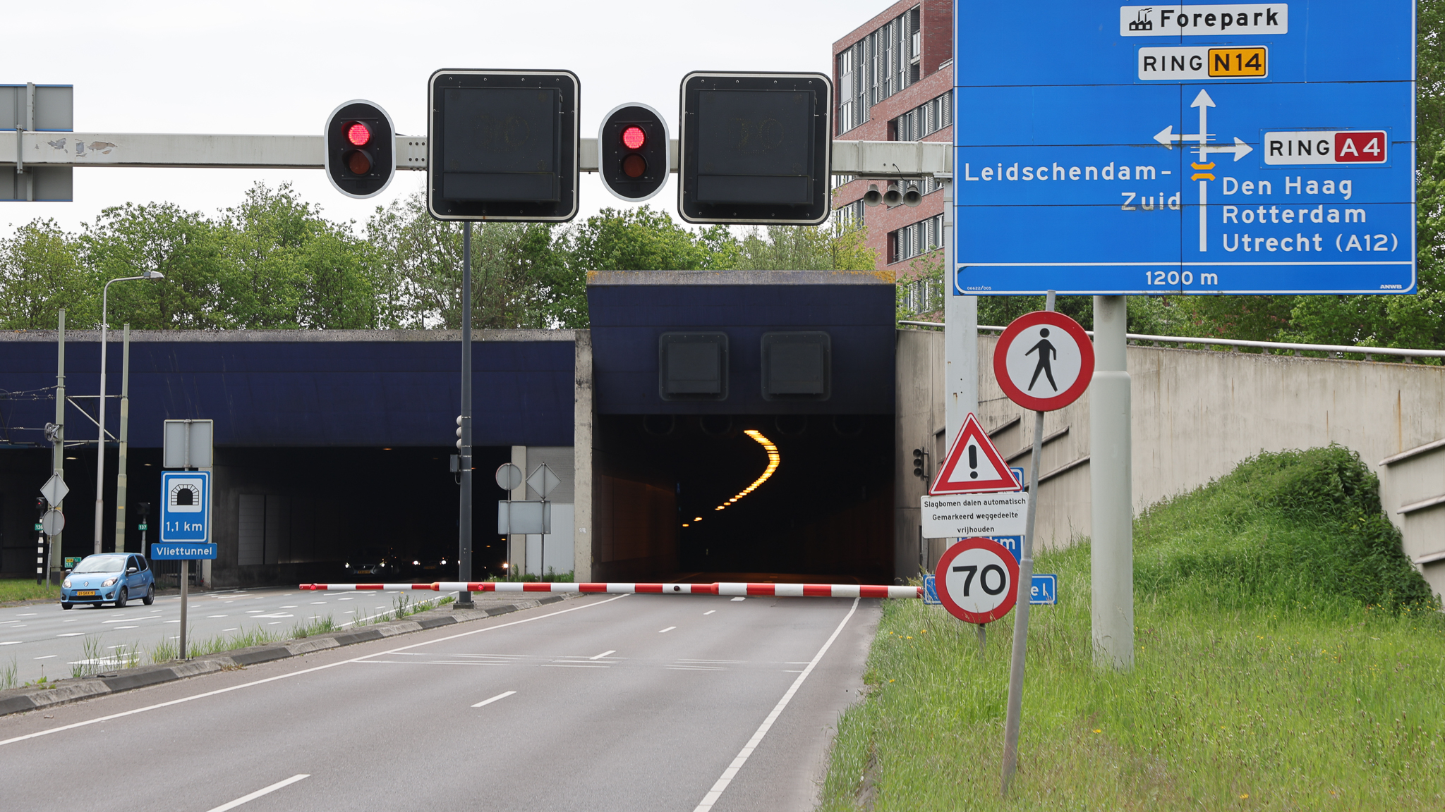 Vliettunnel (N14) voor derde keer afgesloten