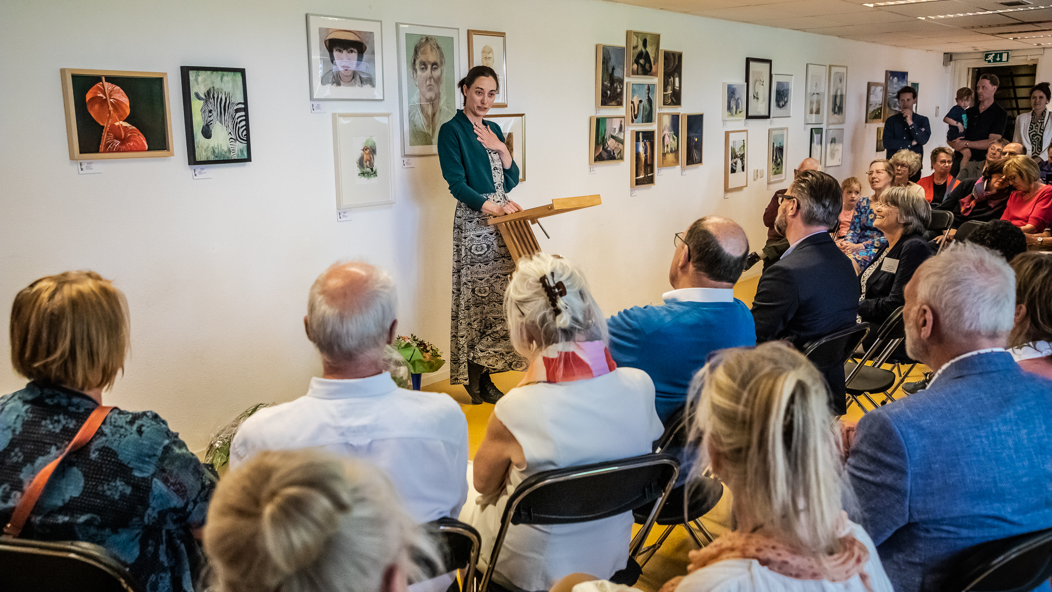 Ledententoonstelling van kunstvereniging het Amateurspalet geopend