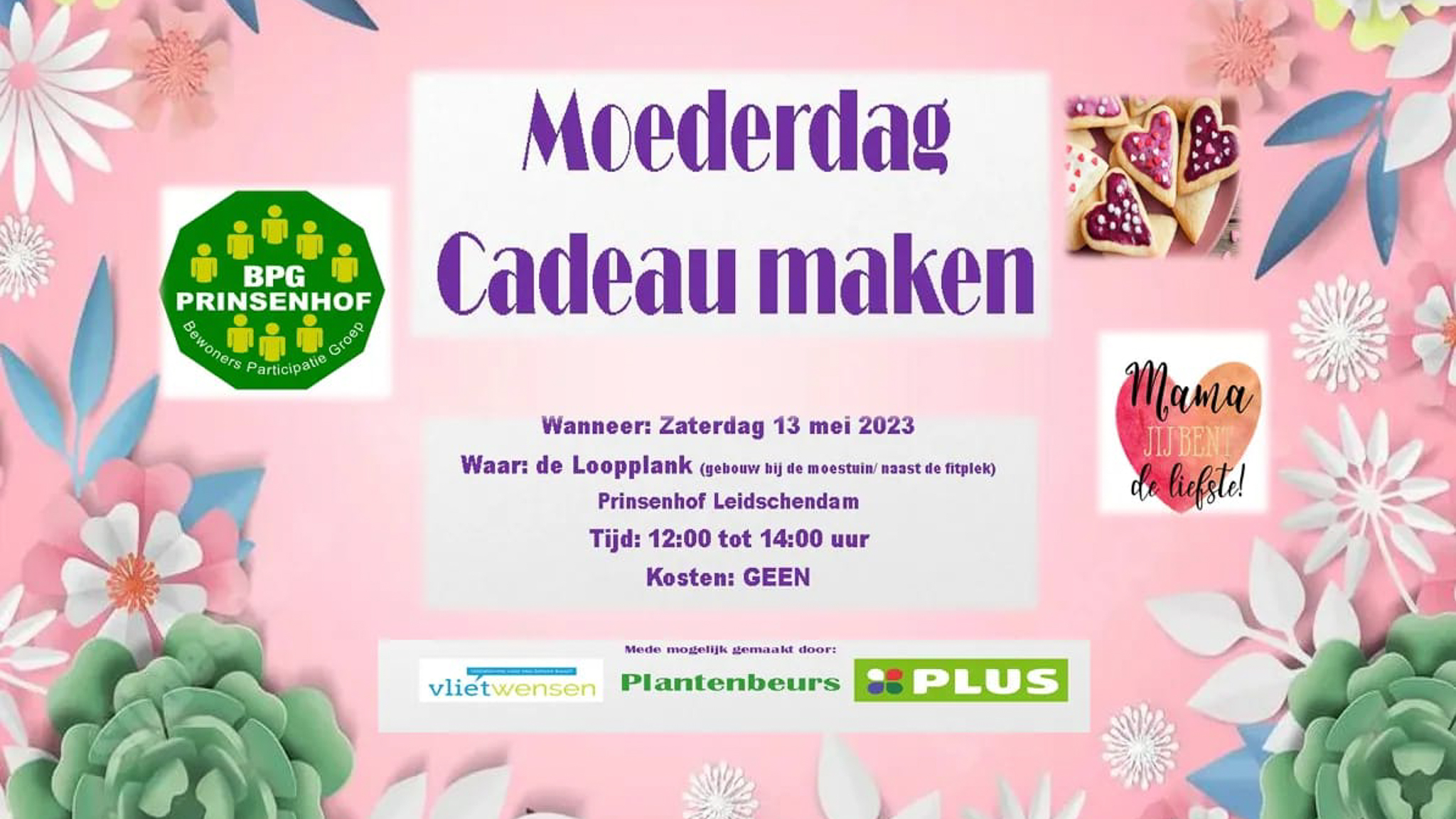 Moederdagcadeau maken met BPG Prinsenhof