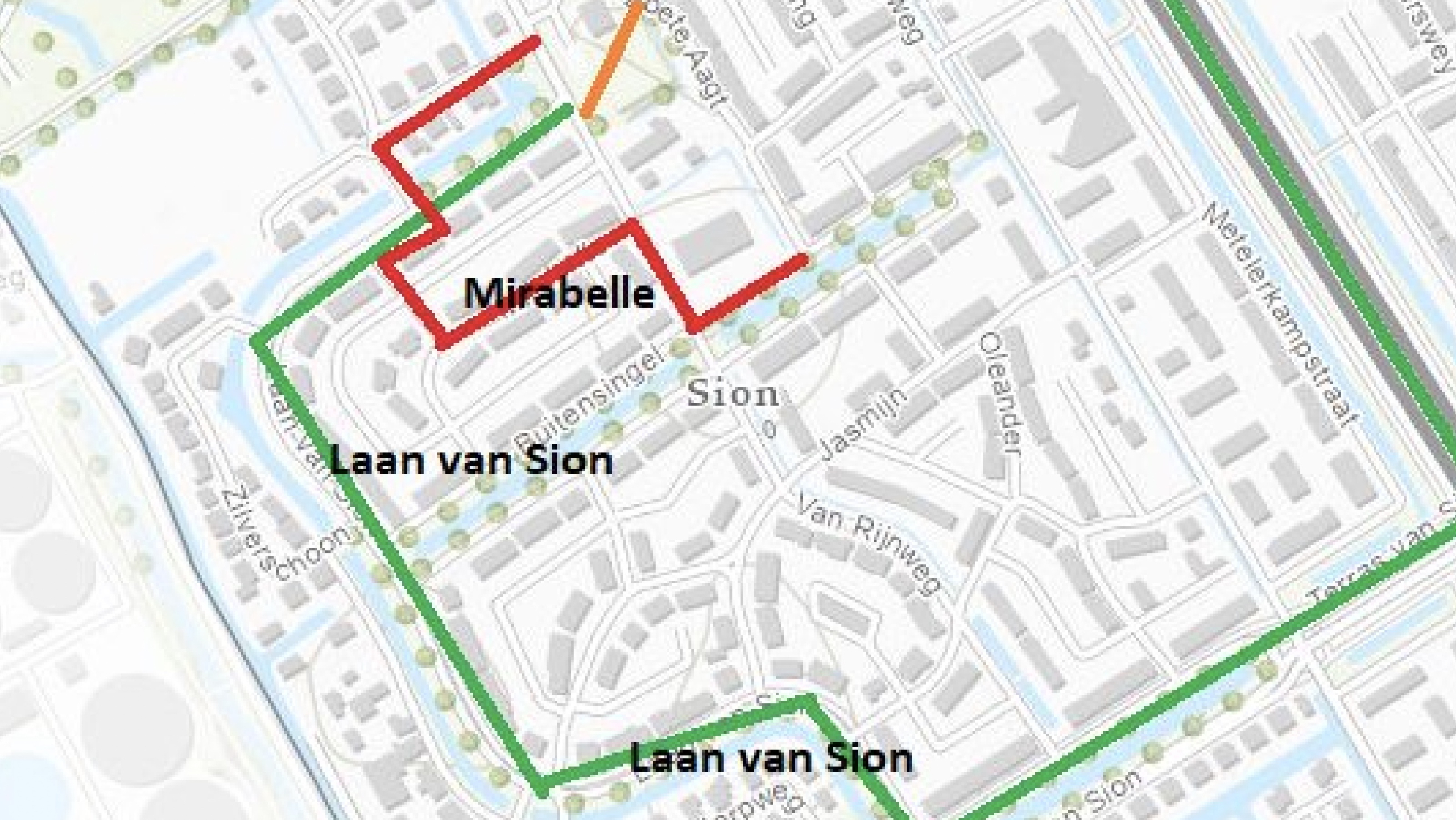 Tijdelijke afsluiting Laan van Sion voor werkzaamheden aan fietspad