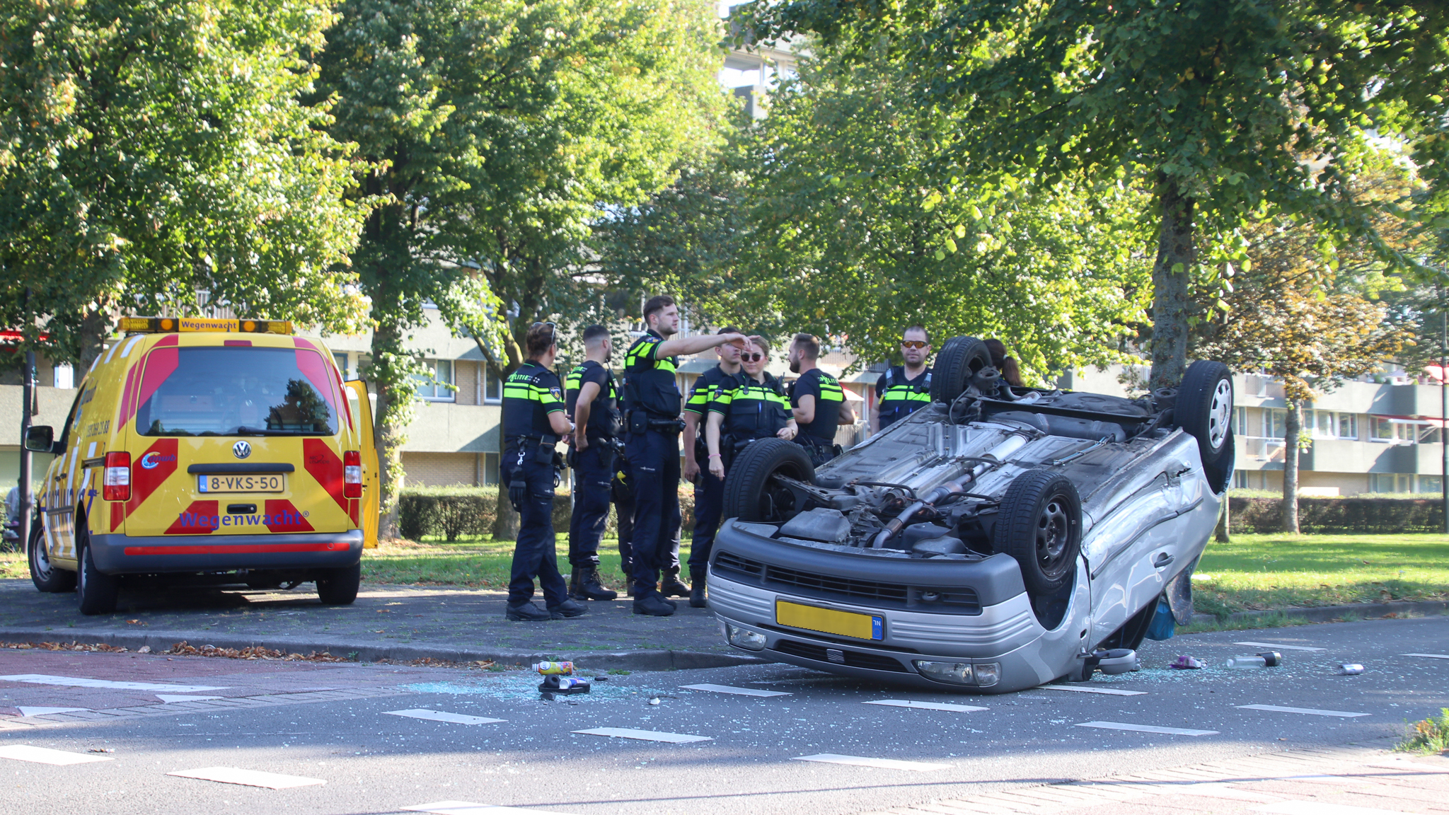 Automobilist gewond na ongeval op Schaapweg