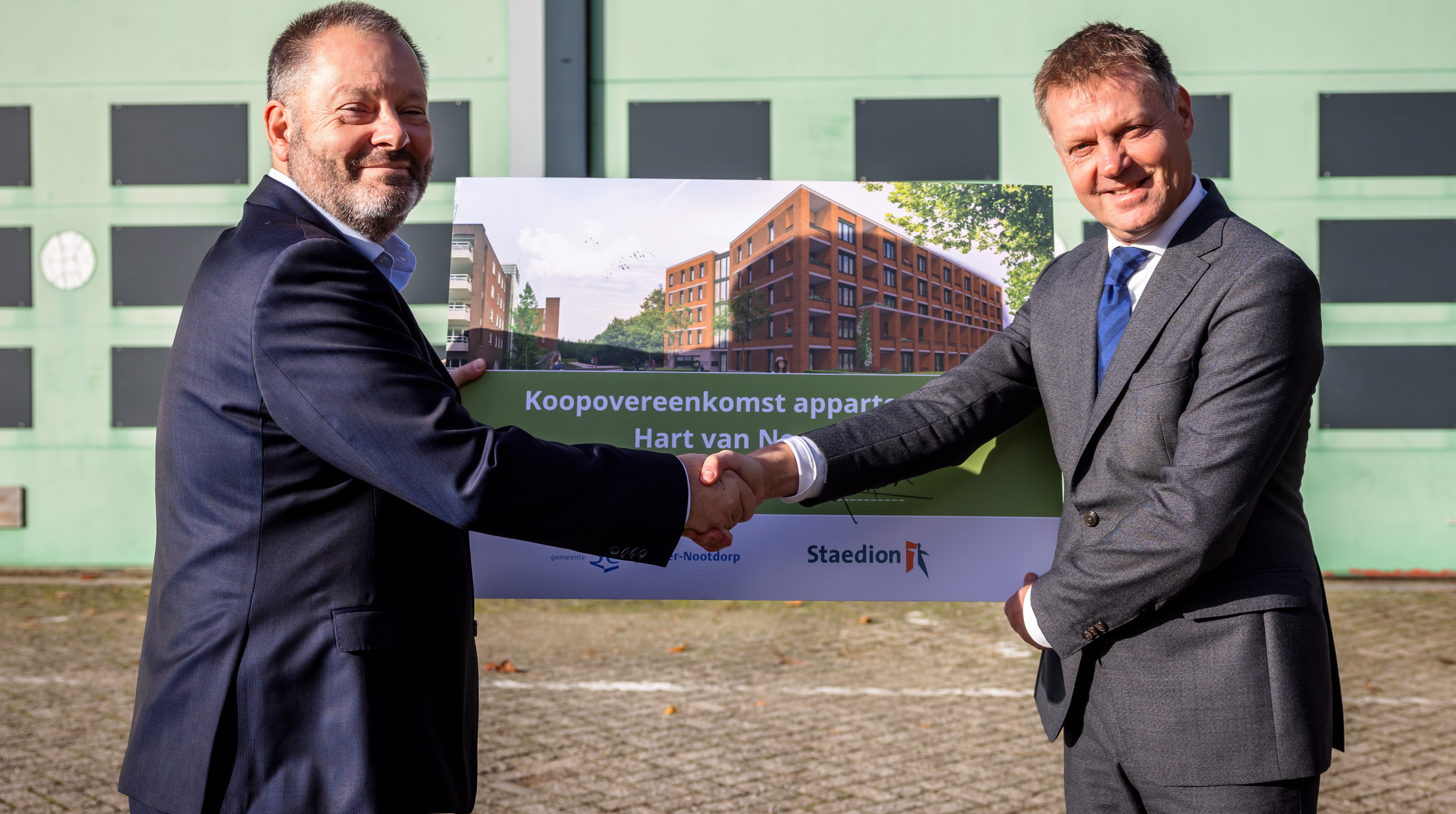 Koopovereenkomst getekend voor nieuwe huurappartementen