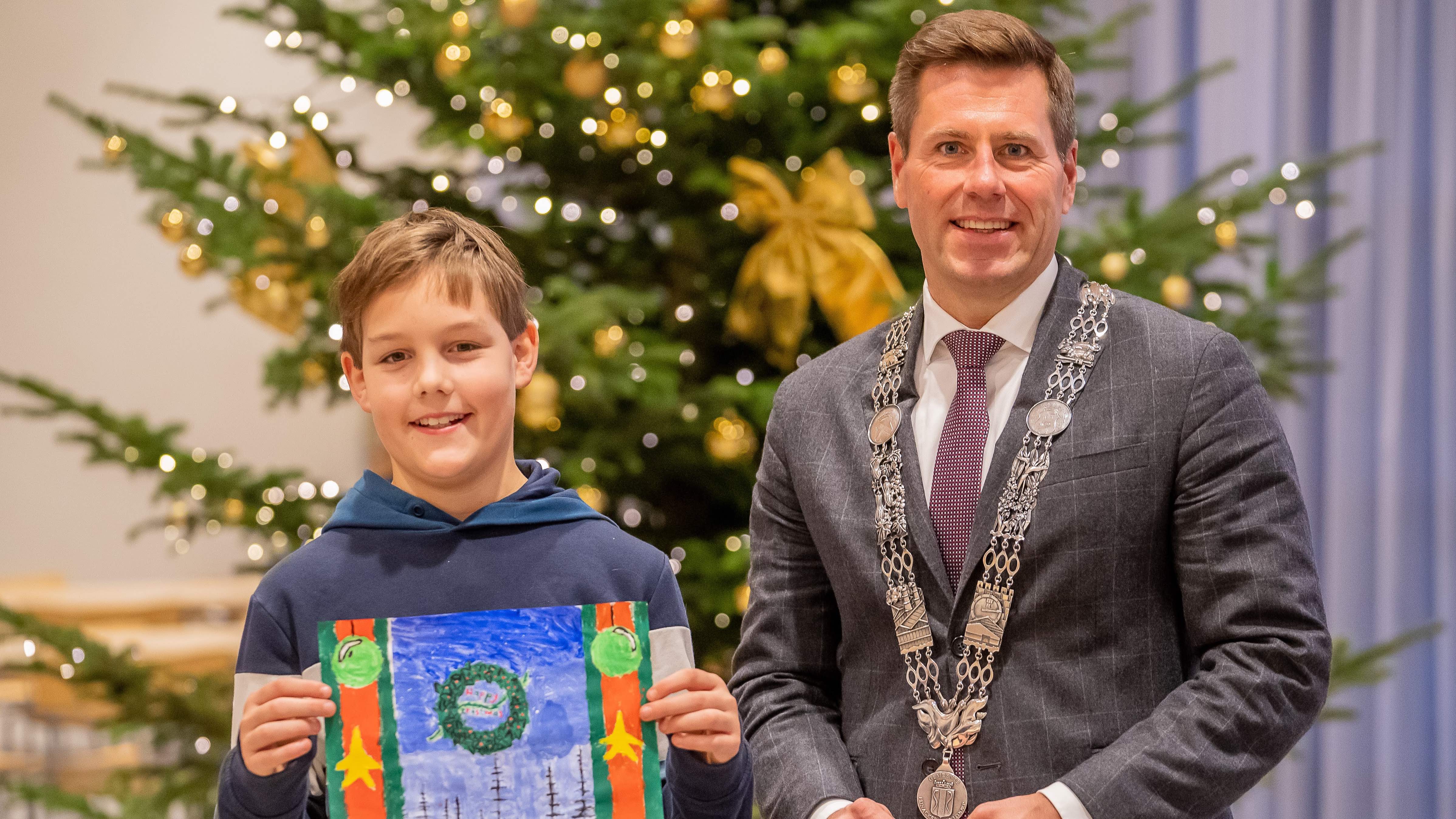 Tekenwedstrijd voor de kerstkaart van de gemeente