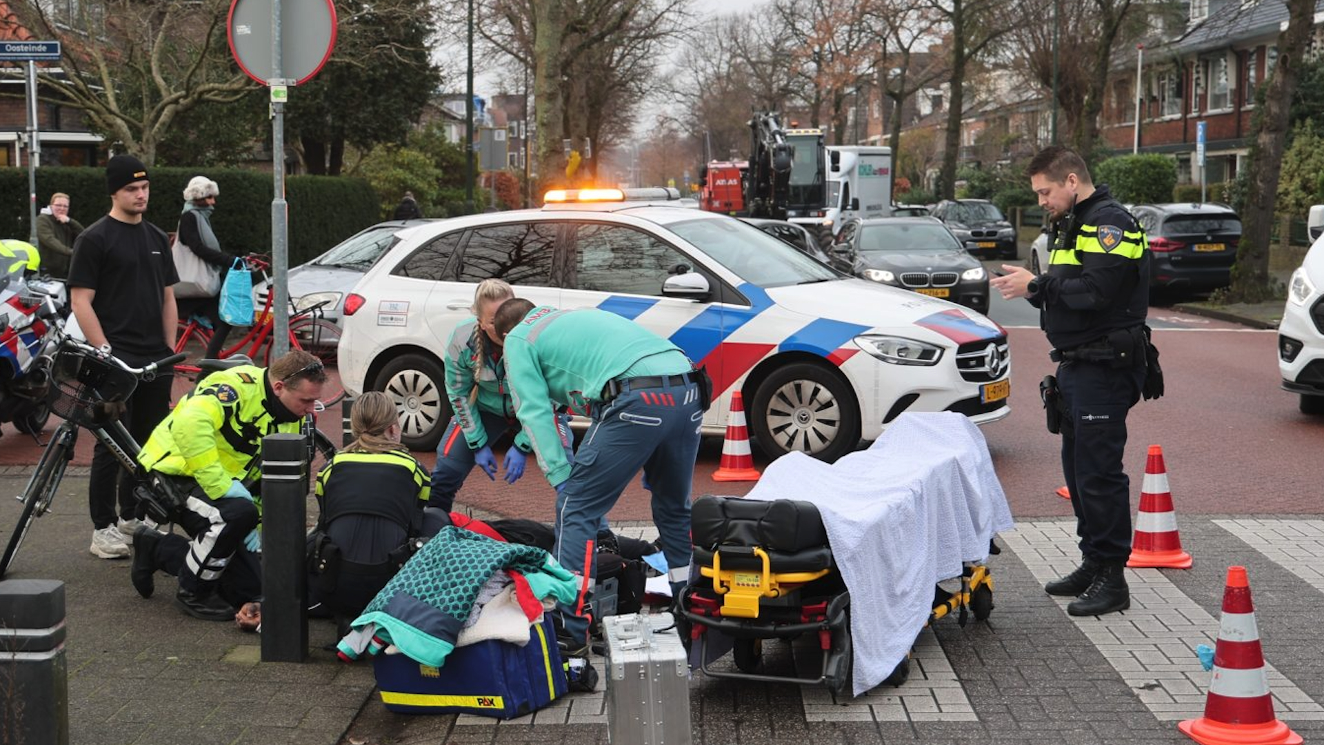 Fietser gewond na aanrijding op Wijkerlaan in Voorburg