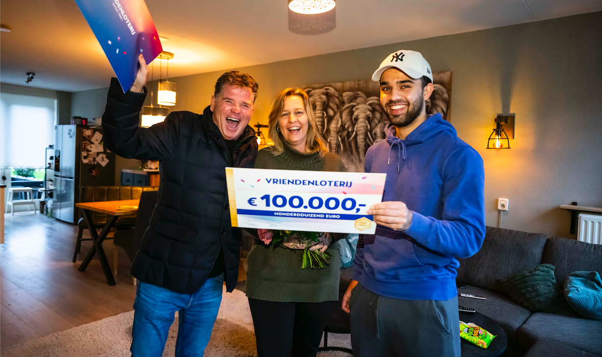 Raymond en Danielle uit Nootdorp winnen 100.000 euro bij VriendenLoterij