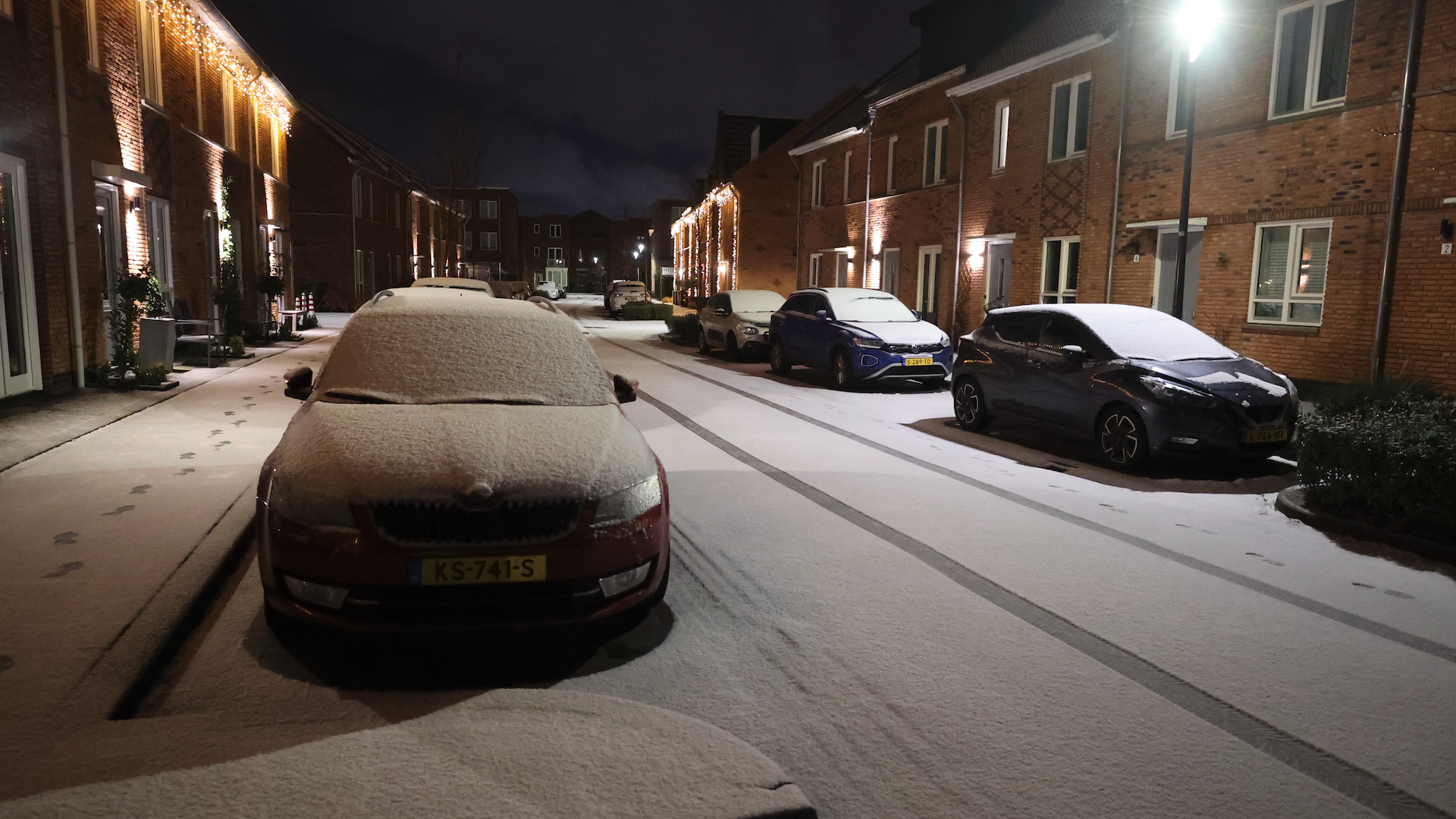 Let op: Kans op gladheid door hagel- en sneeuwbuien