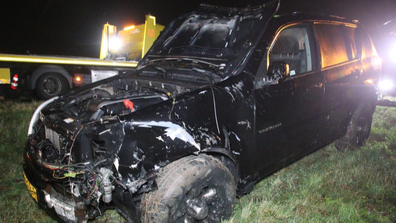 Auto over de kop en te water bij N470 in Berkel en Rodenrijs/Pijnacker