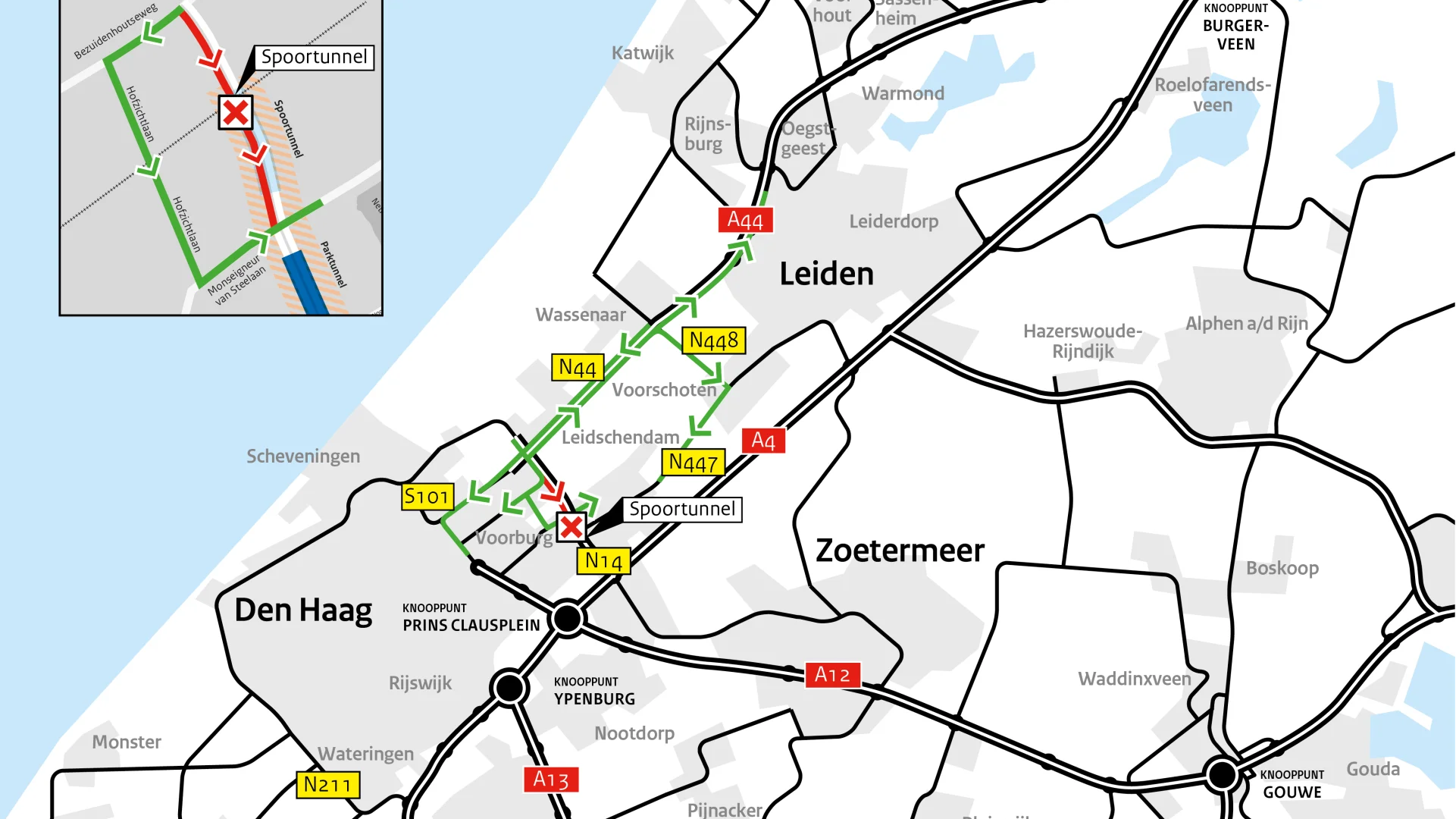 Sijtwendetunnel tijdelijk afgesloten voor werkzaamheden