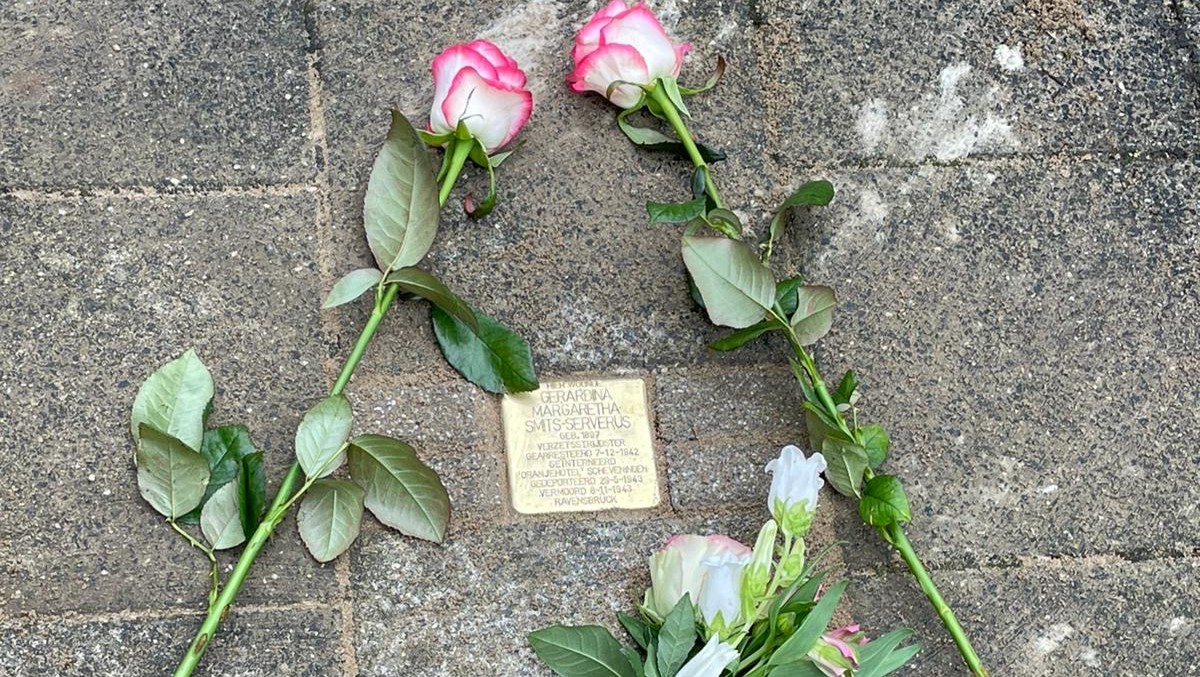 Stolperstein geplaatst voor Verzetsstrijdster Gerardina Margaretha Smits-Serverus