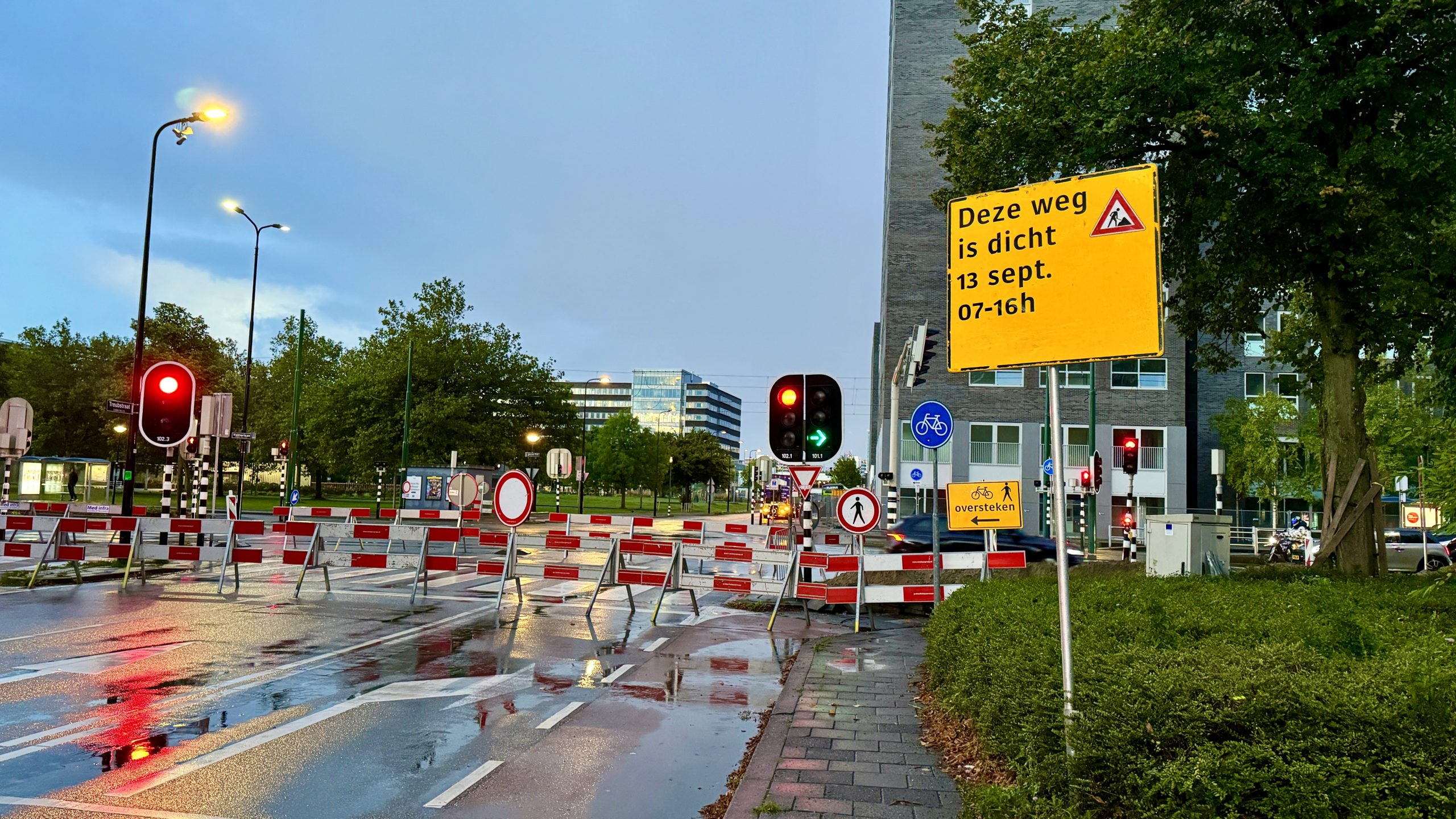 Kruispunt Treubstraat afgesloten voor werkzaamheden