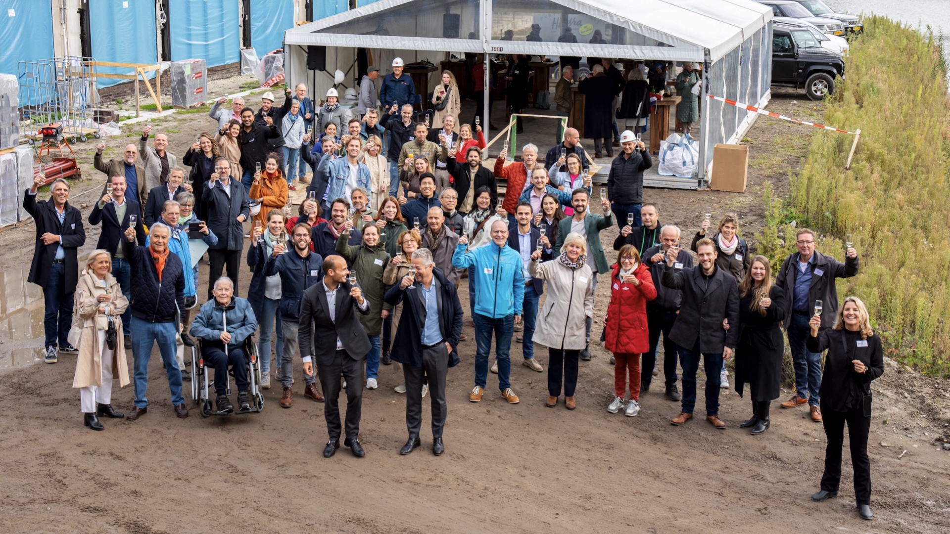 Eerste symbolische steen bij Buitenplaats Hofstede gelegd