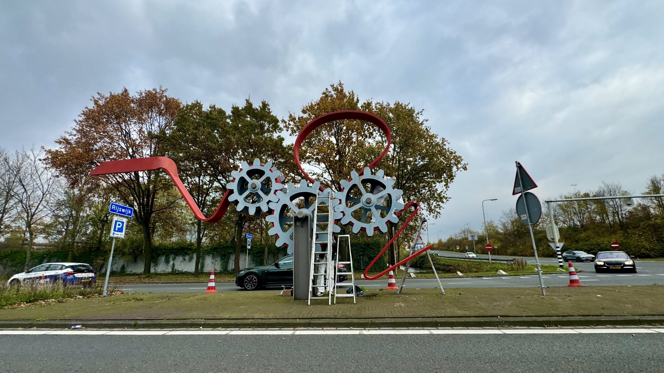 Kunstwerk in Plaspoelpolder staat er weer fris bij