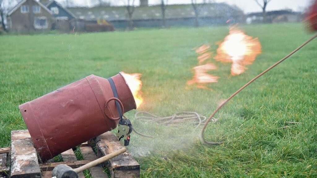 Carbidschieten in Pijnacker-Nootdorp