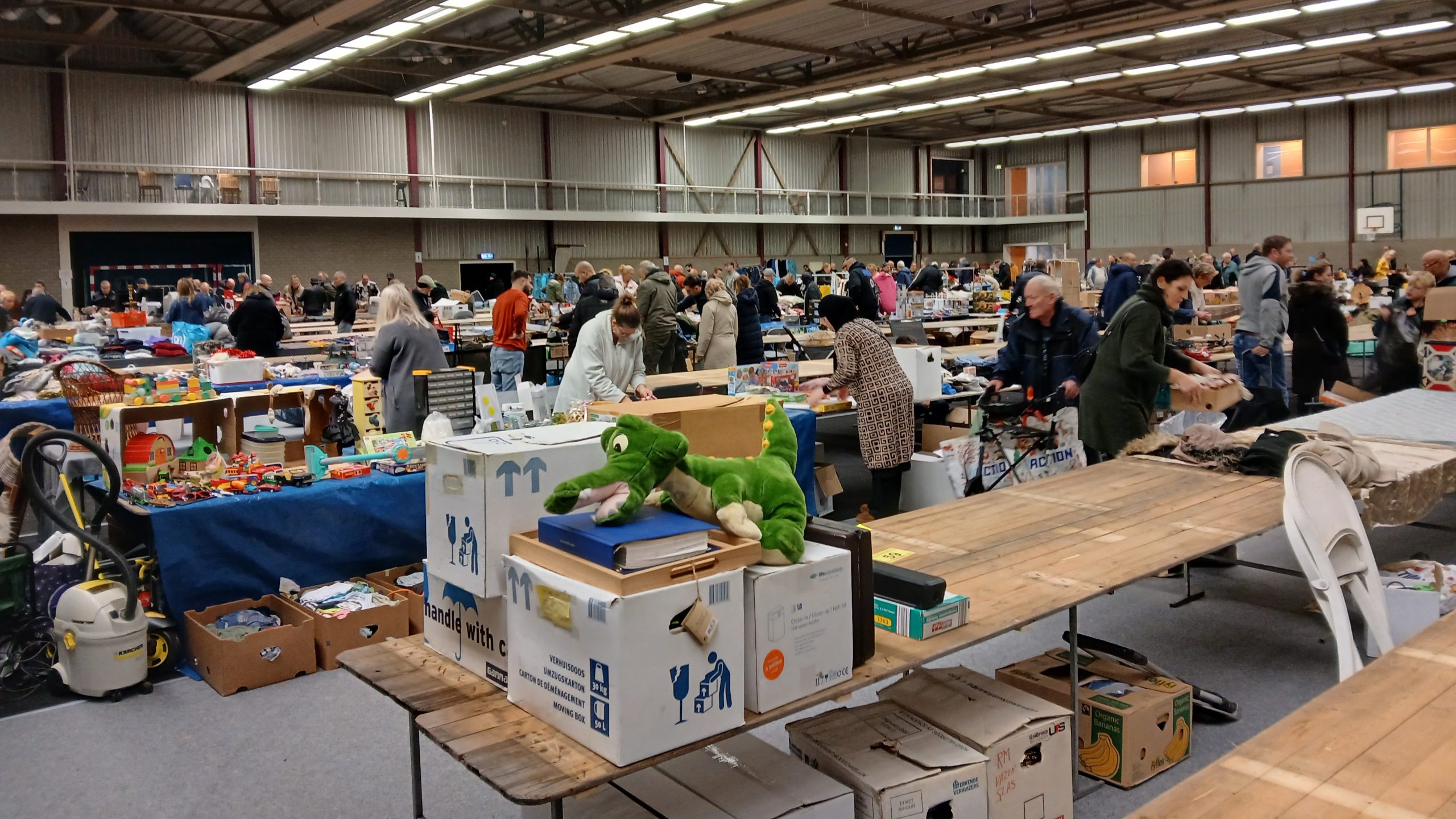 Gezellige drukte op de vlooienmarkt in De Schilp