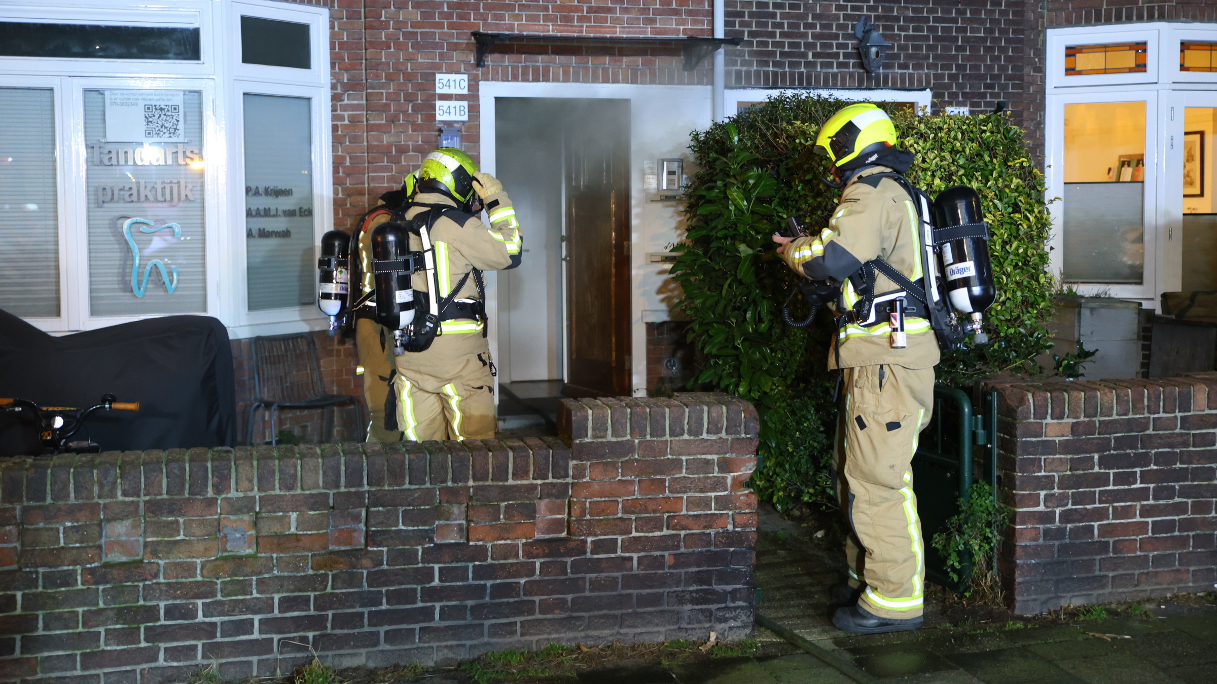 Brand in tandartsenpraktijk Koningin Wilhelminalaan Voorburg