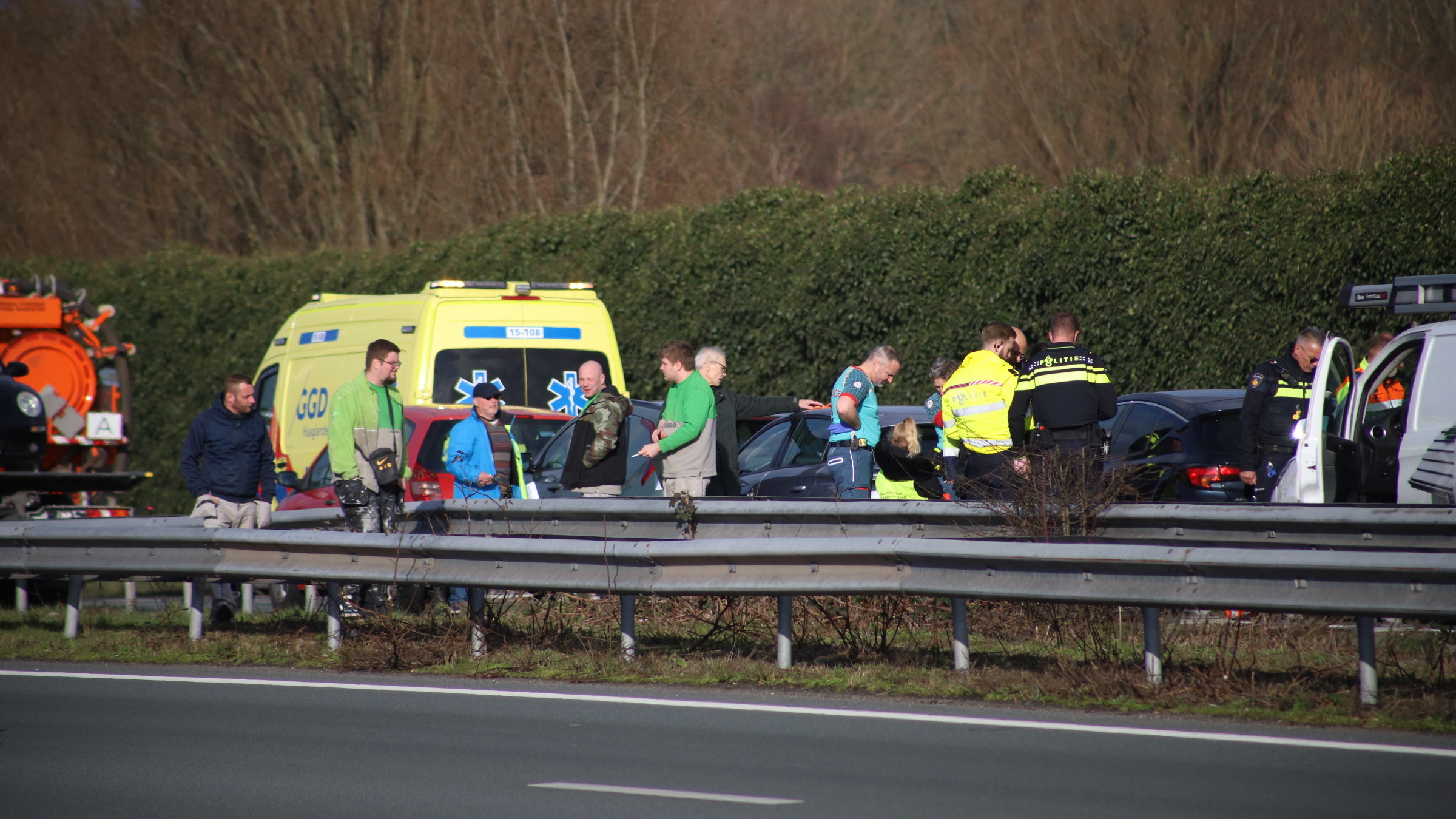 Kettingbotsing op A4 bij Rijswijk zorgt voor file en gewonden