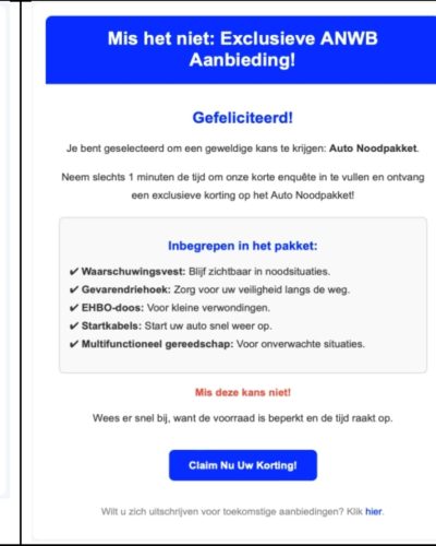 Phishing bericht Politie Leidschendam