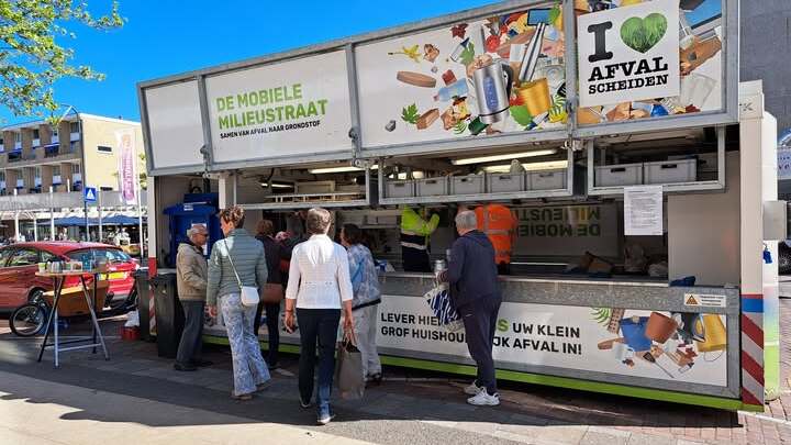 Klein grofvuil inleveren bij Mobiele Milieustraat in Voorburg