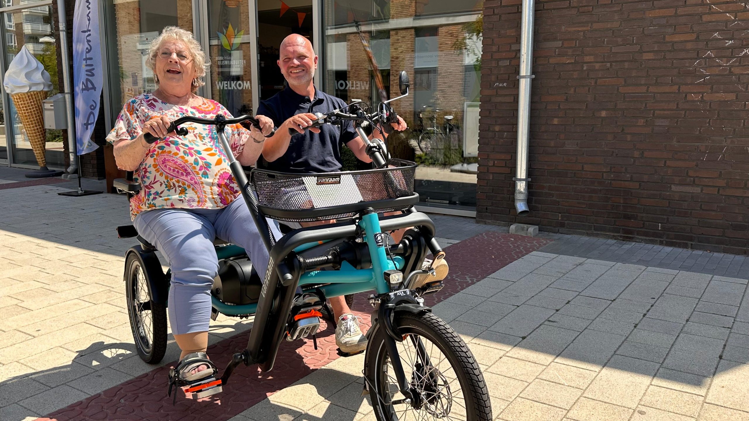 [VIDEO] Eerste tocht op nieuwe duofiets van de Buitenkamer in RijswijkBuiten