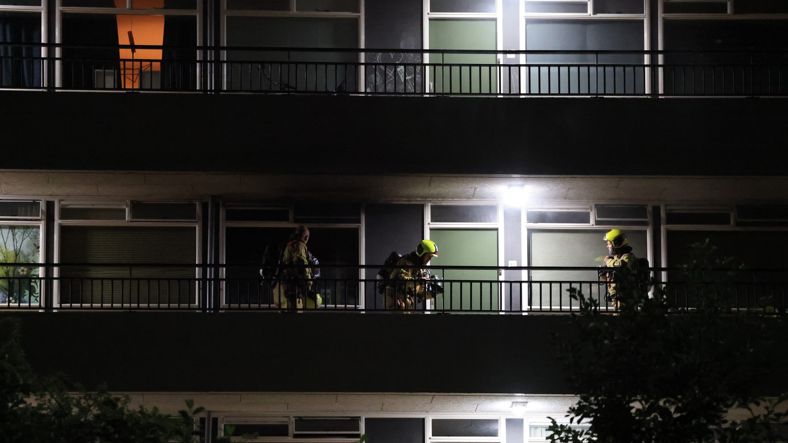 Honden gered bij woningbrand in flat aan de Tubasingel in Rijswijk