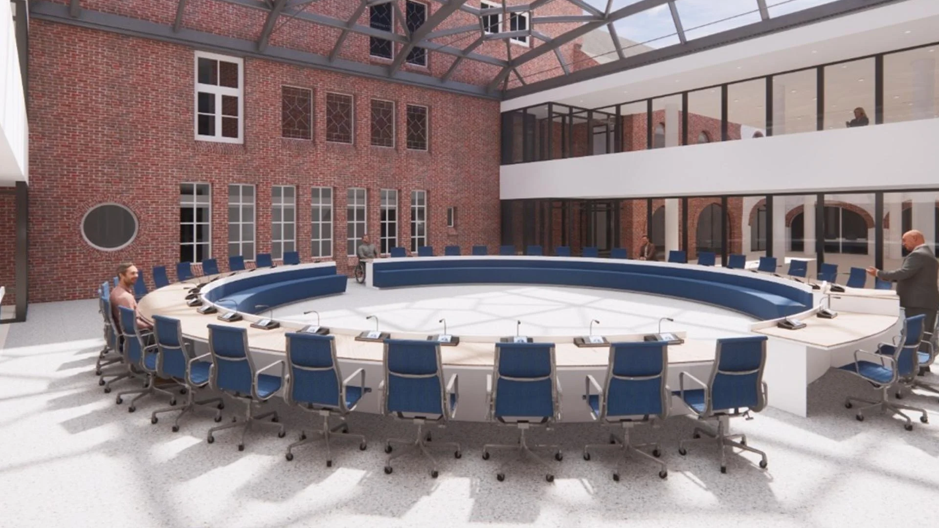 Ontwerp nieuwe raadzaal aan Raadhuisplein gereed, gemeenteraad beslist