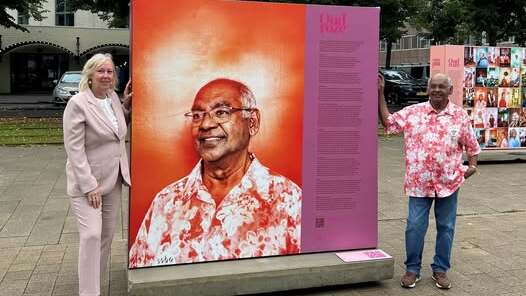 Expositie OudRoze geopend op Stationsplein Voorburg