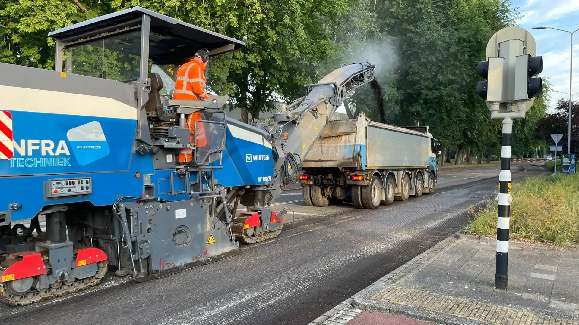 Tijdelijke afsluiting Parkweg door wegwerkzaamheden