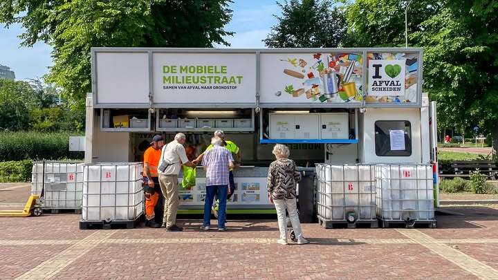 Mobiele milieustraat strijkt neer in Leidschendam