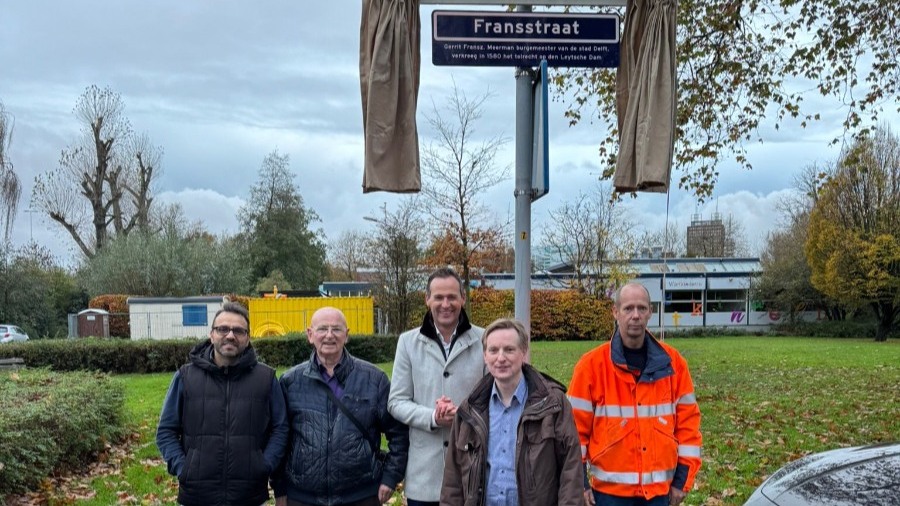 Straatnaambord Fransstraat in Voorburg aangepast na ontdekking fout