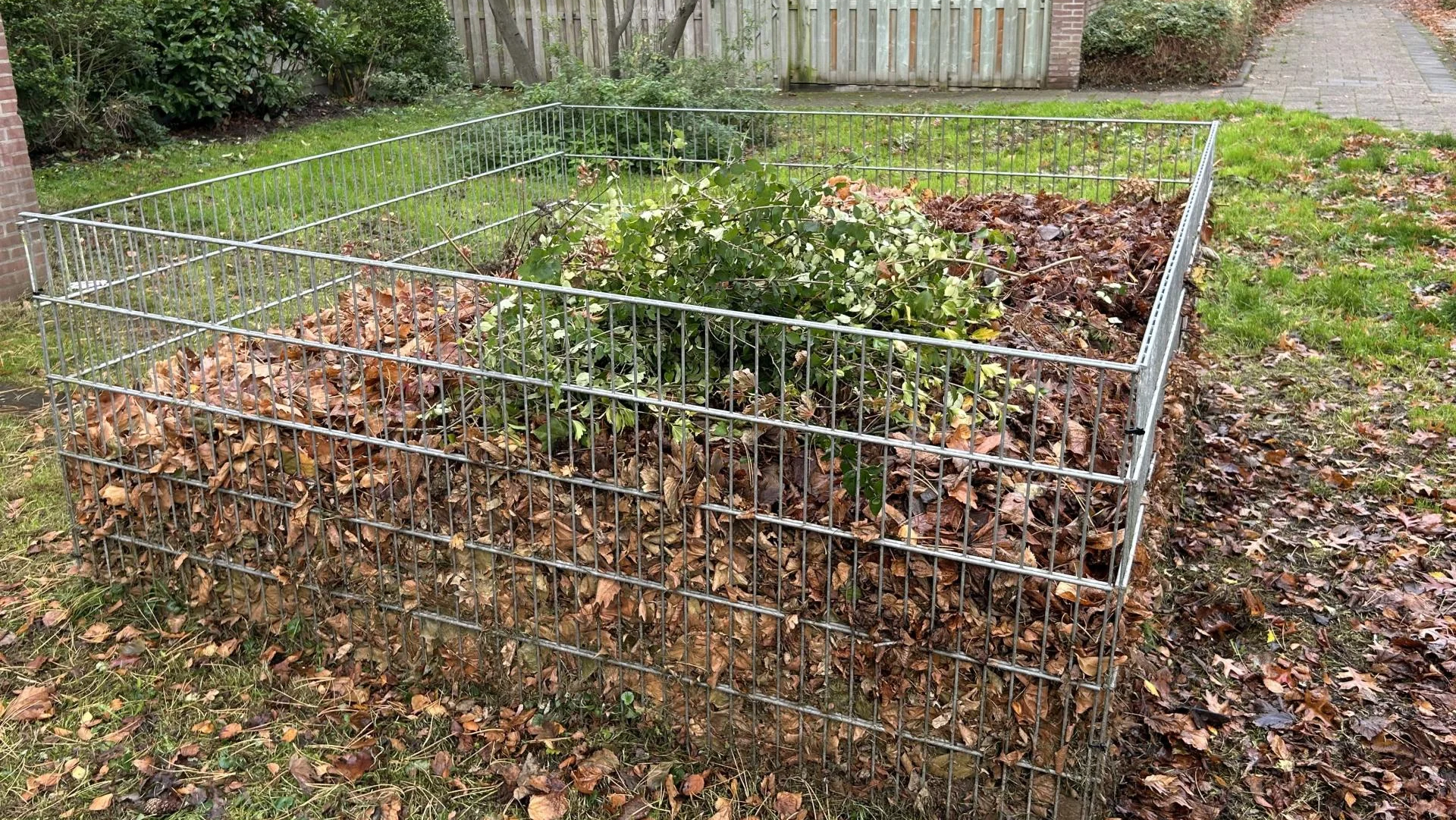 Alleen bladeren in de bladkorf, gemeente waarschuwt voor verkeerd groenafval Alleen bladeren in de bladkorf, gemeente waarschuwt voor verkeerd groenafval