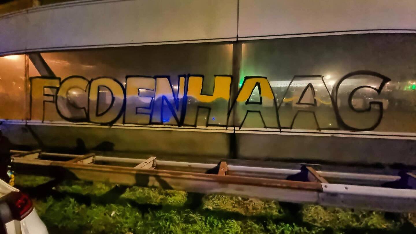 Twee mannen aangehouden voor graffiti op geluidswal A12