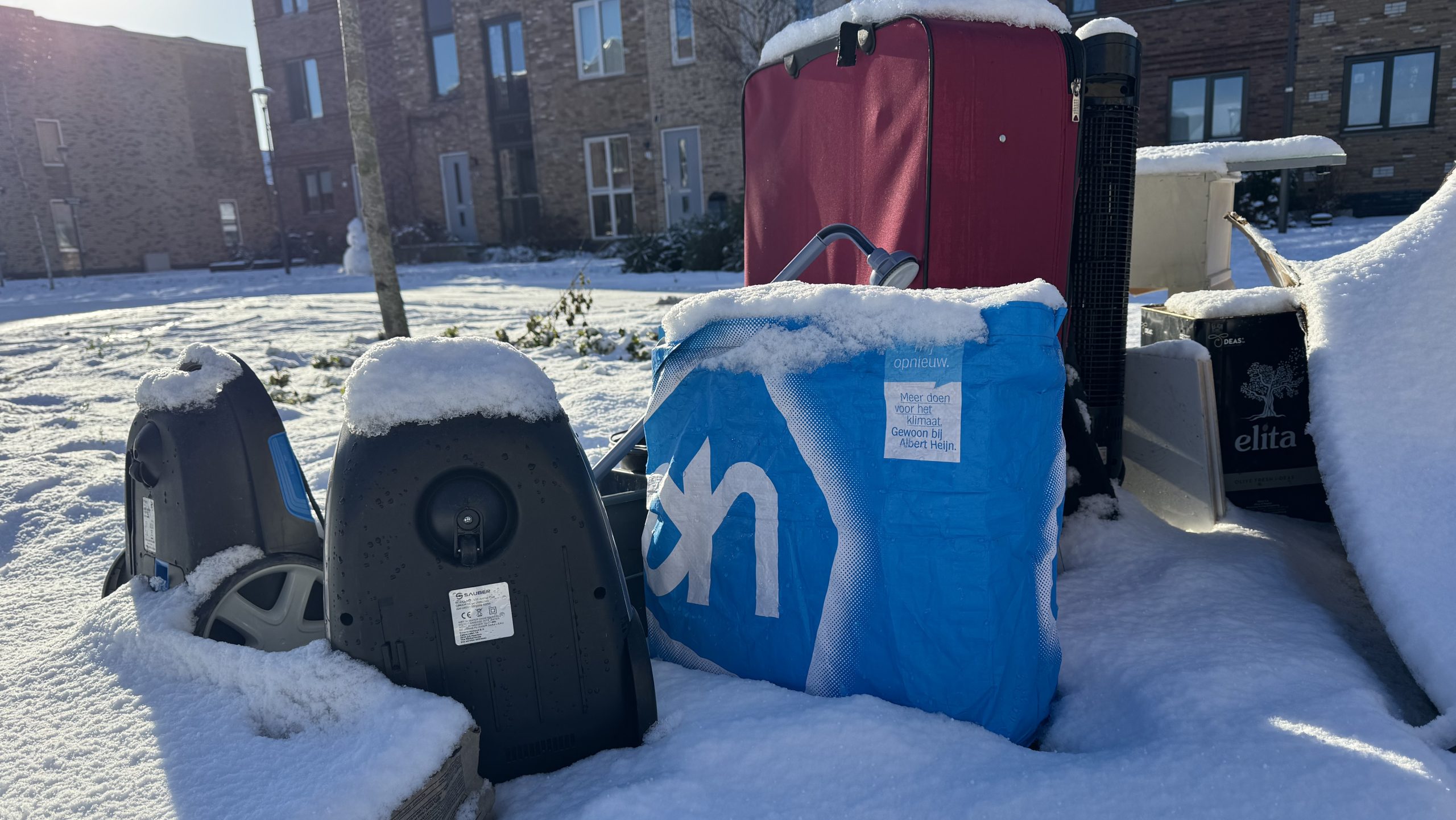 Afvalophaal in Rijswijk vertraagd door winterweer