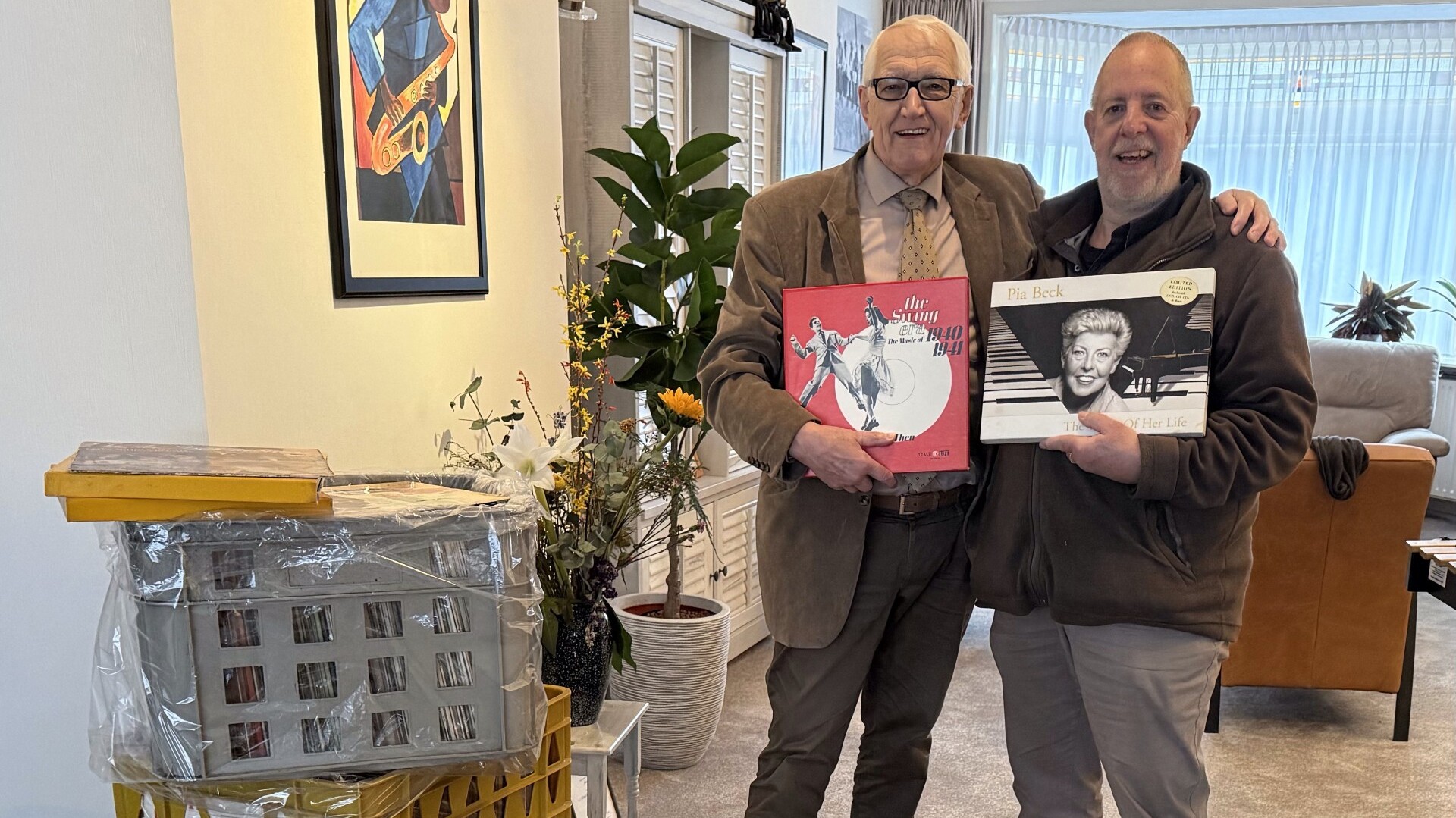 Bill Baker doneert 495 platen aan de Rijswijkse Boekenmarkt