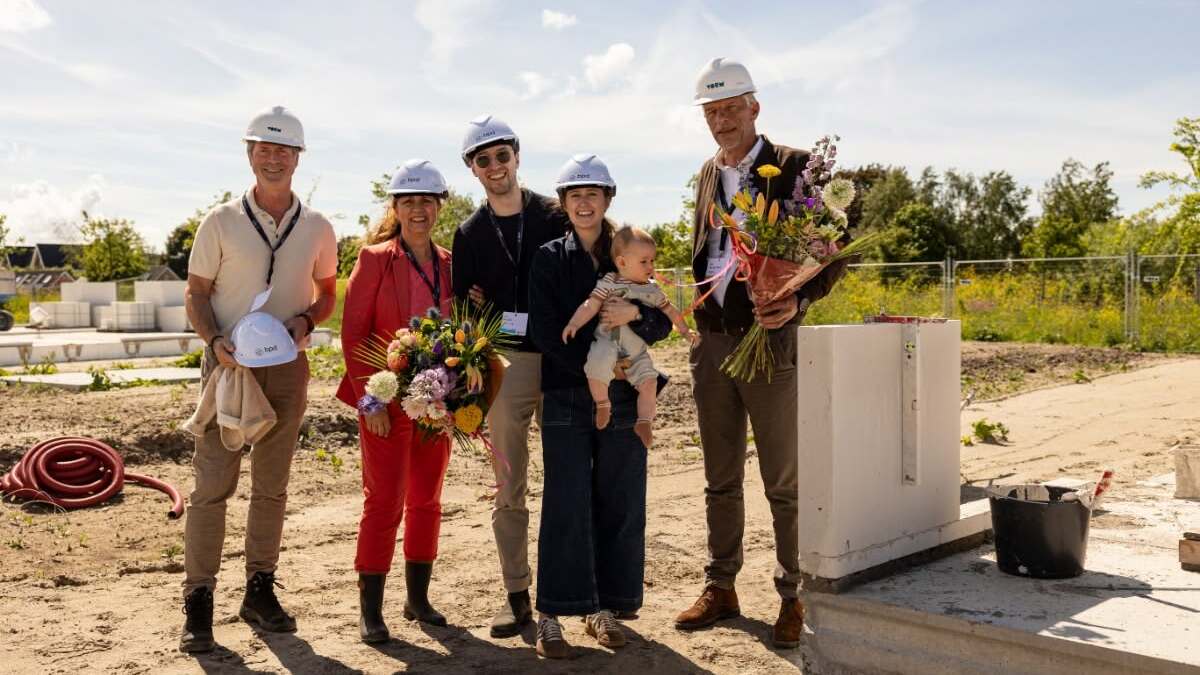 Bouw van Vlietvoorde Bos officieel van start Bouw van Vlietvoorde Bos officieel van start