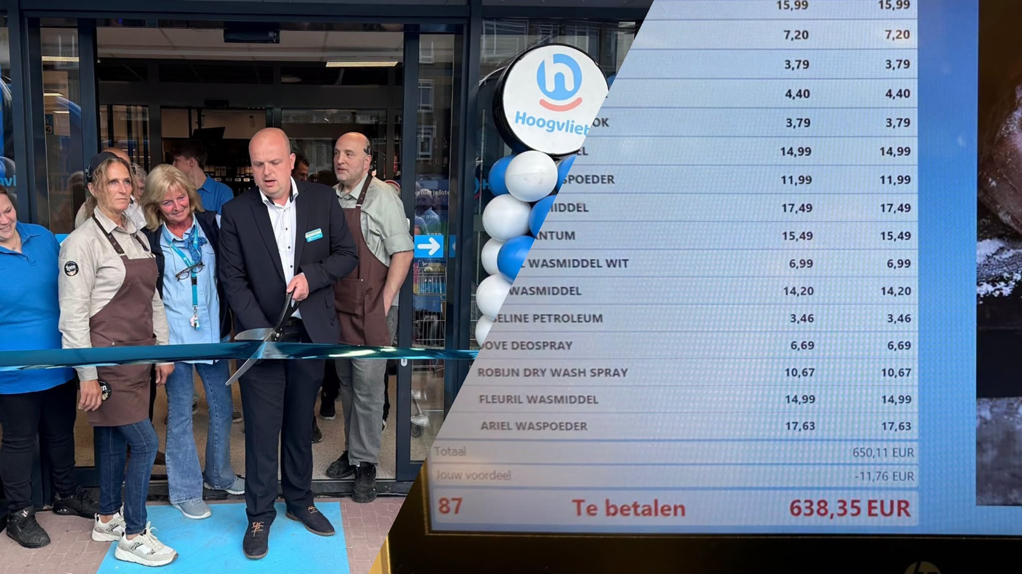 [VIDEO] Alisha wint voor 638 euro aan boodschappen bij heropening Hoogvliet Rijswijk